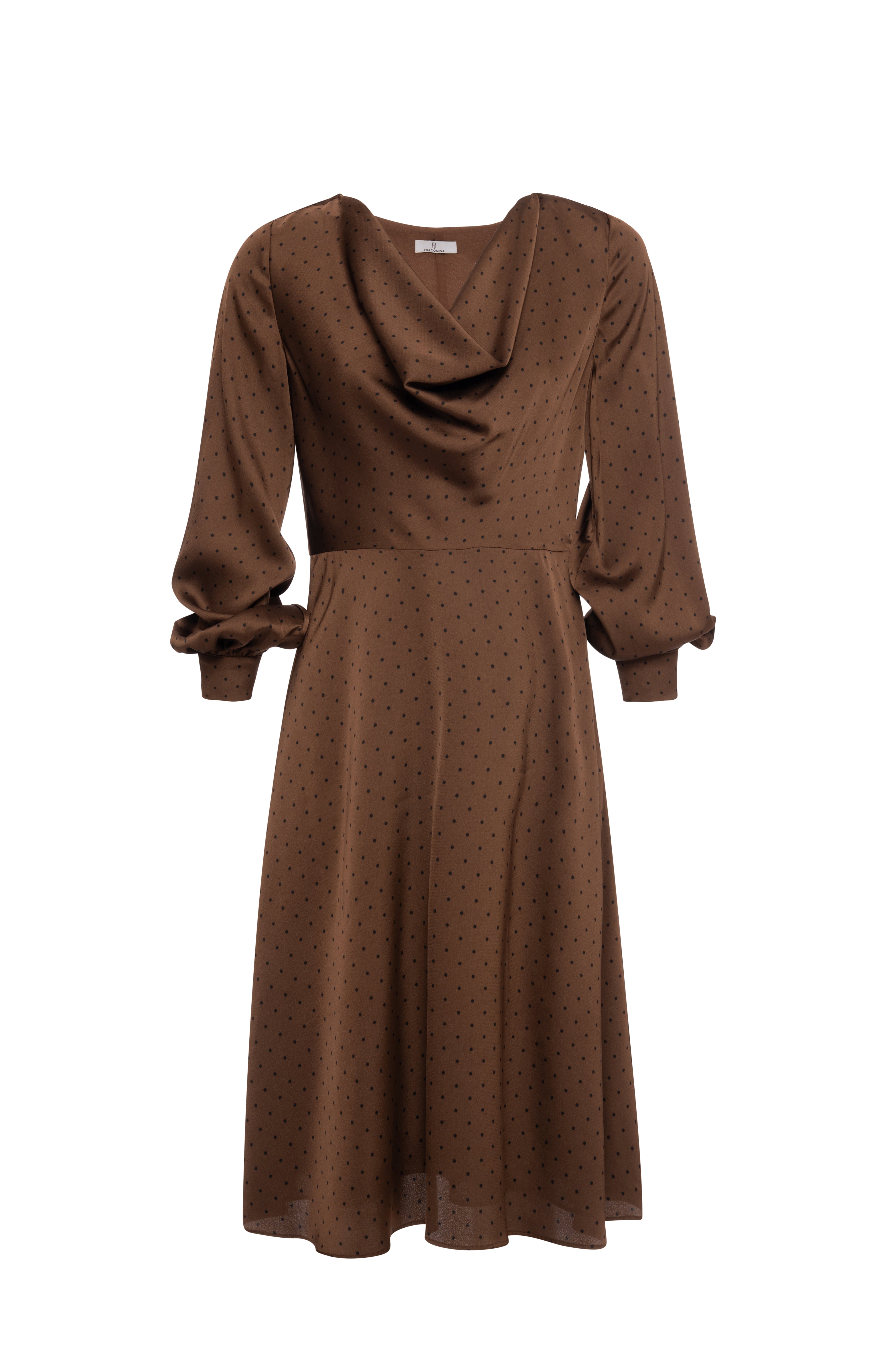 Dress regular fit middle length with polka dots pattern Fracomina FR26WD2002W411D2-KG3-1
