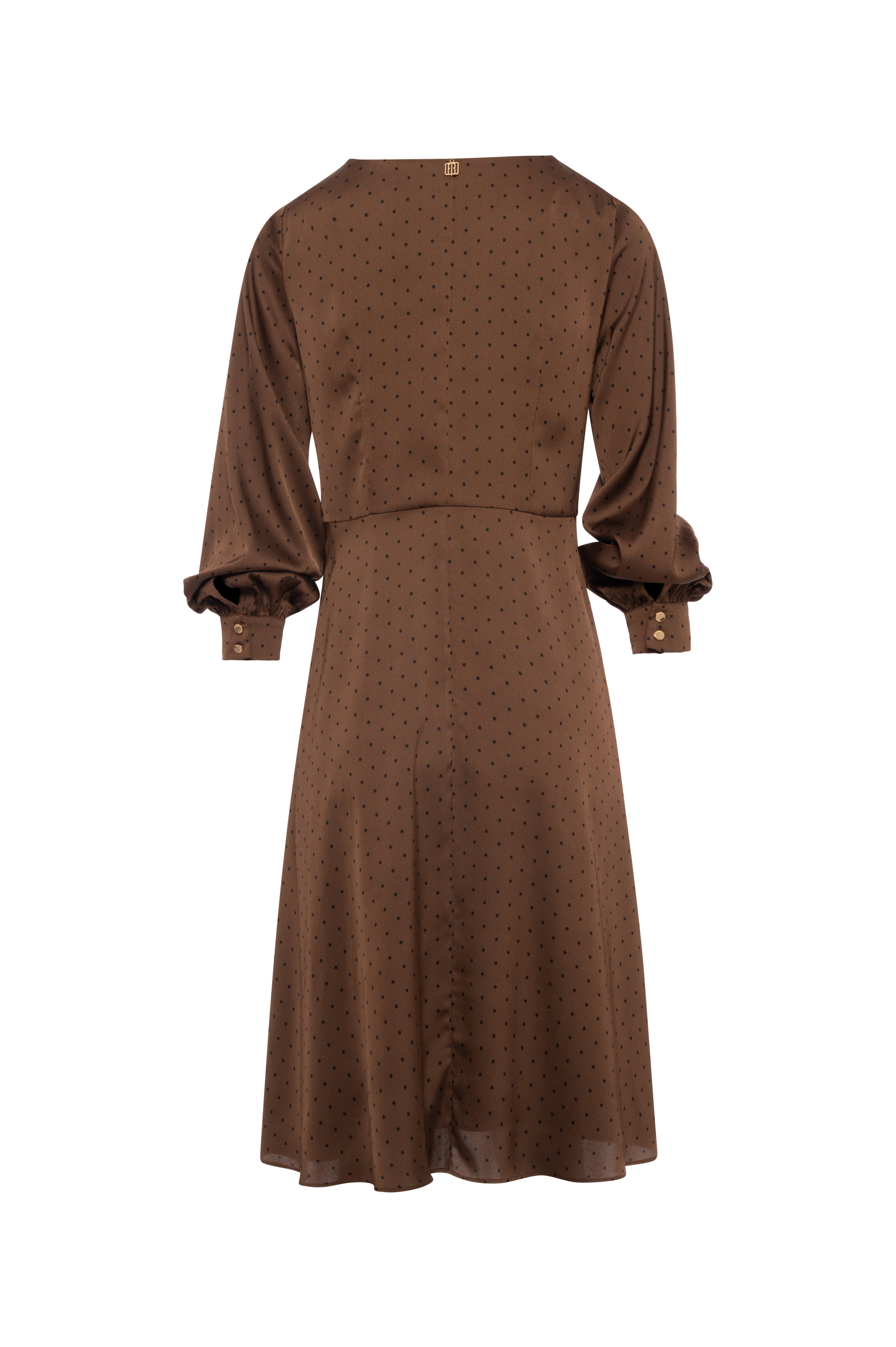 Dress regular fit middle length with polka dots pattern Fracomina FR26WD2002W411D2-KG3-2