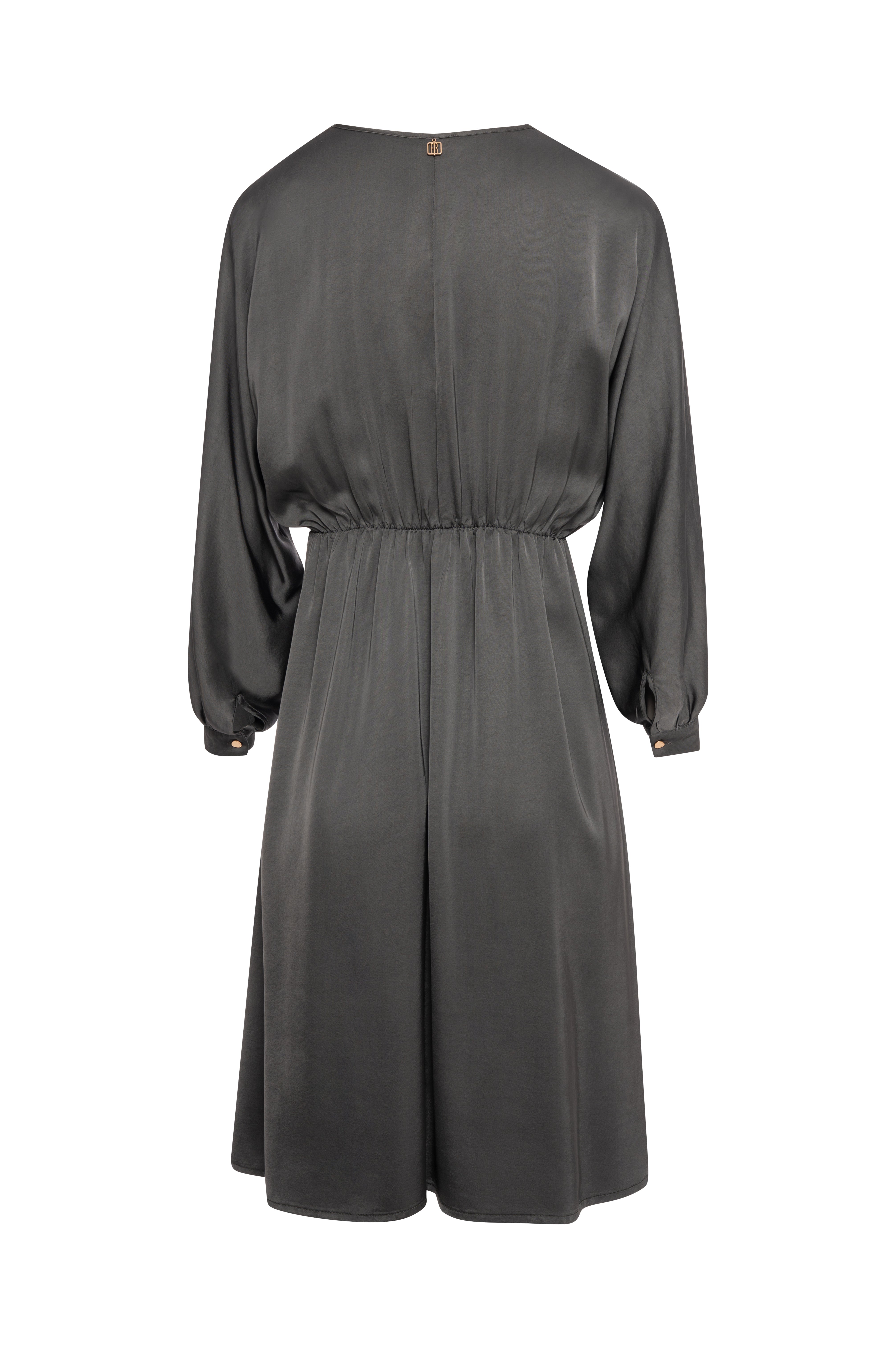 Dress regular fit middle length made in satin Fracomina FR26WD2019W58301-KH8-2
