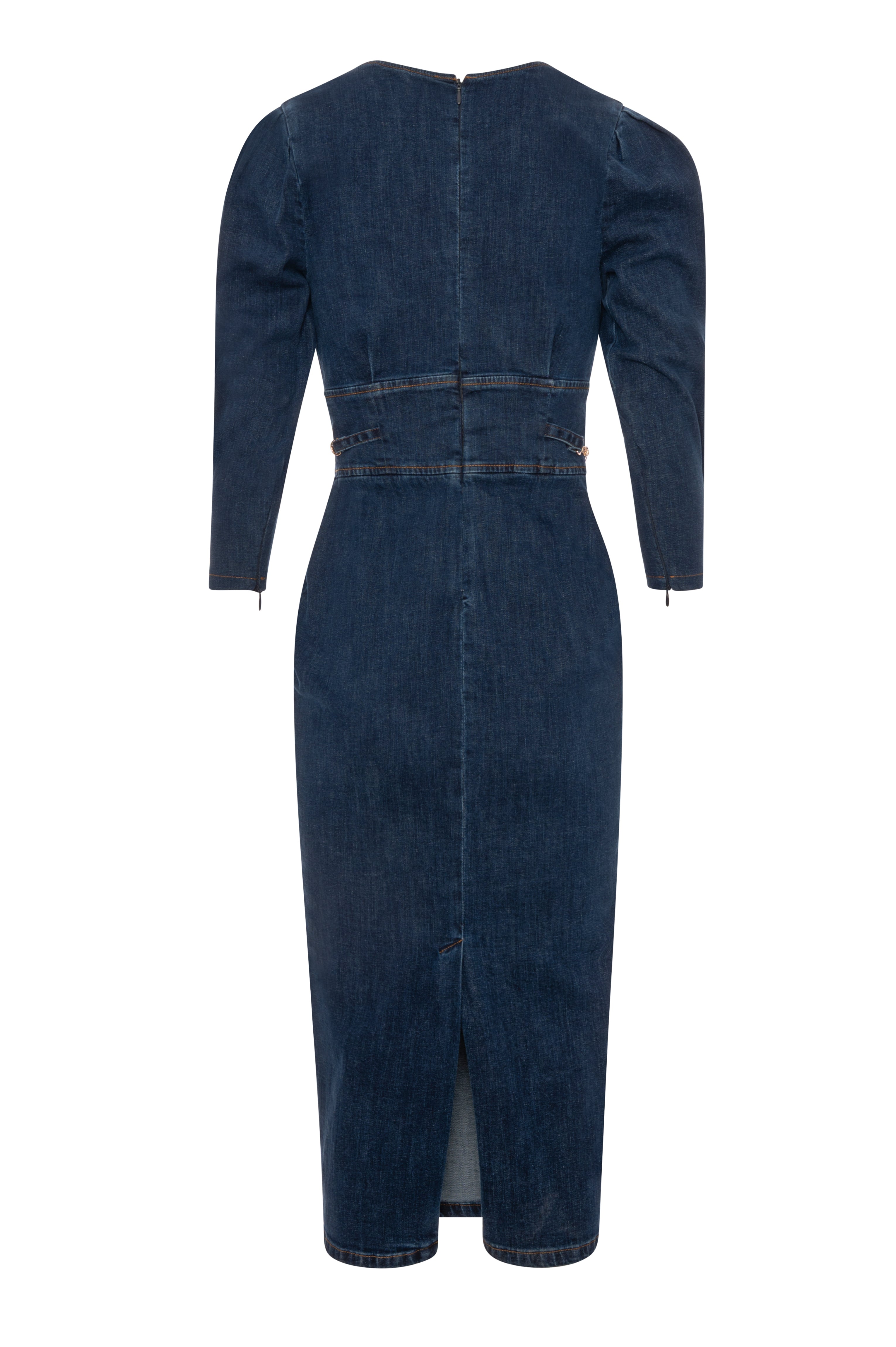 Dress slim fit middle length made in denim with middle wash Fracomina FR26WD4003D47602-KG1-2