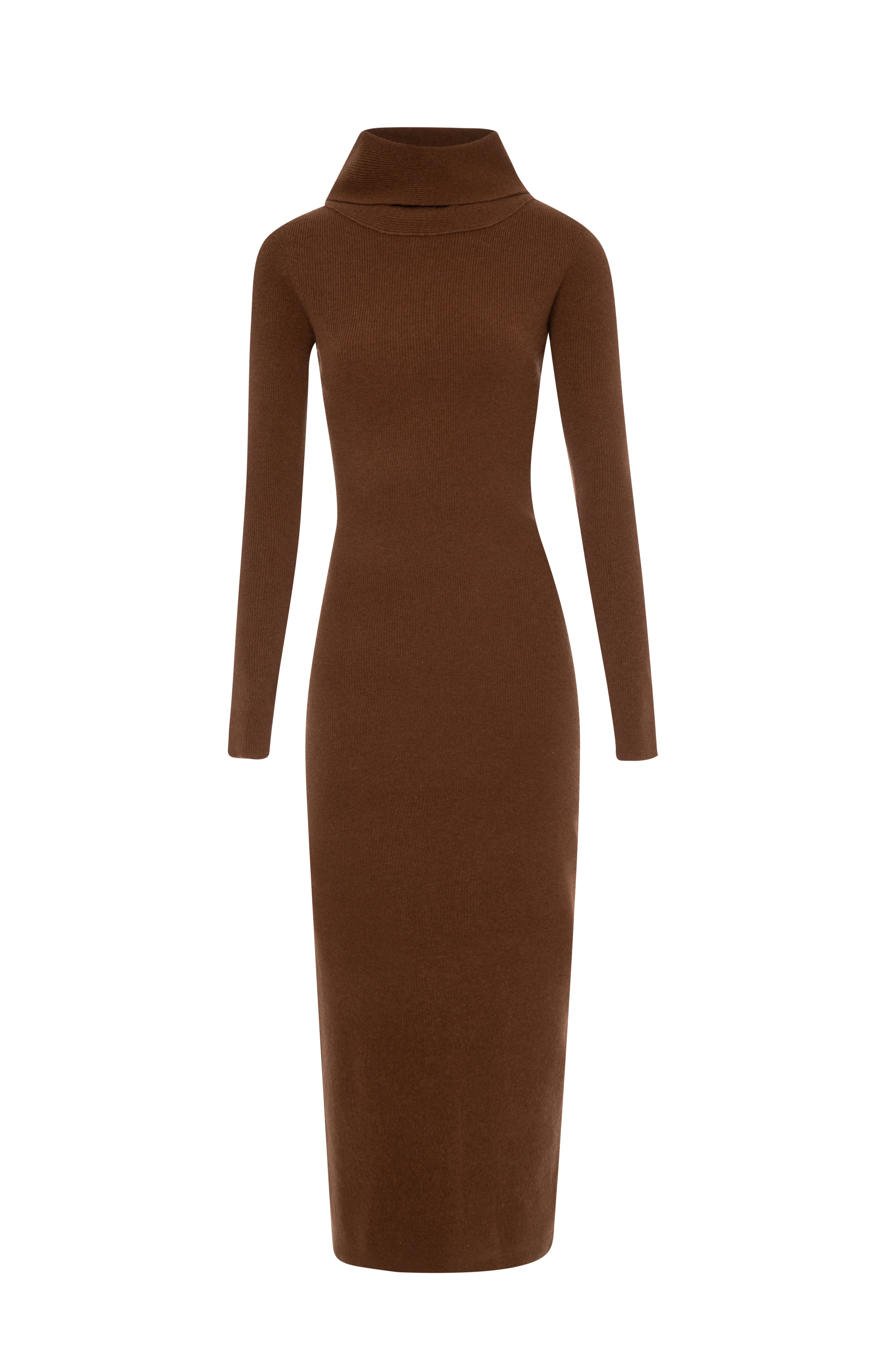 Knitted long dress slim fit made in wool Fracomina FR26WD5001K47301-KG3-1
