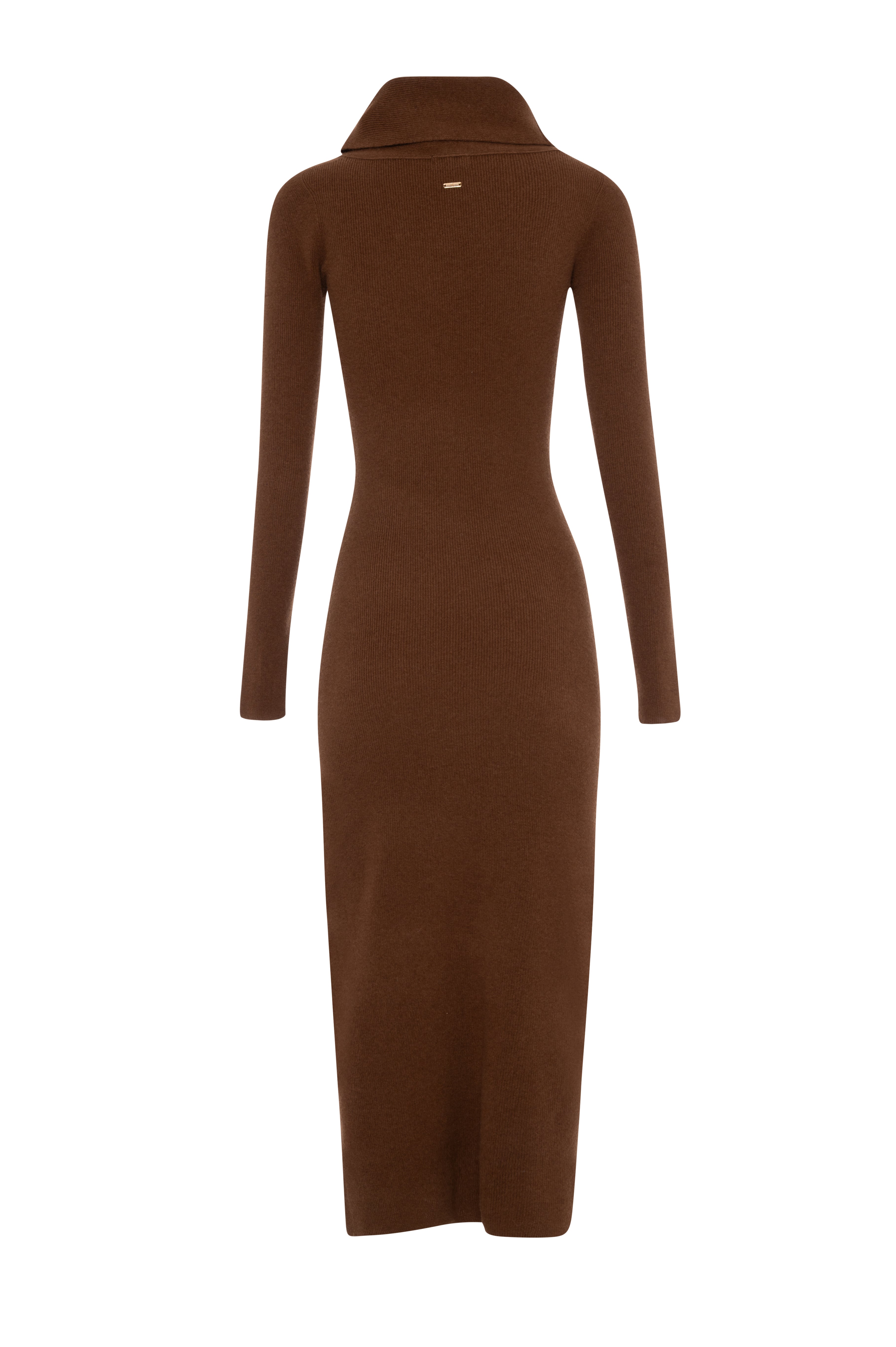 Knitted long dress slim fit made in wool Fracomina FR26WD5001K47301-KG3-2