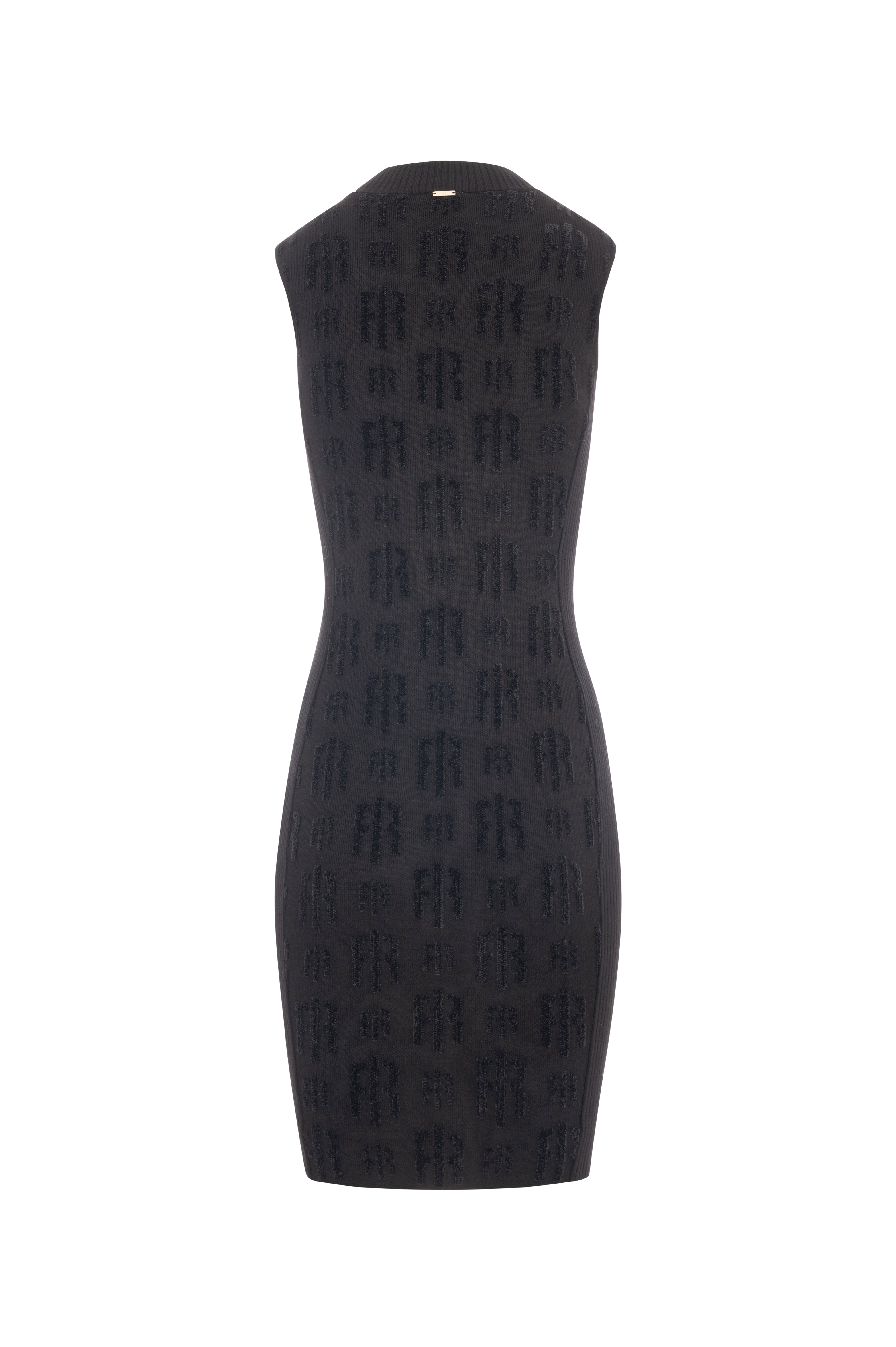 Knitted mini dress with monogram Fracomina FR26WD5006K474F8-K01-2