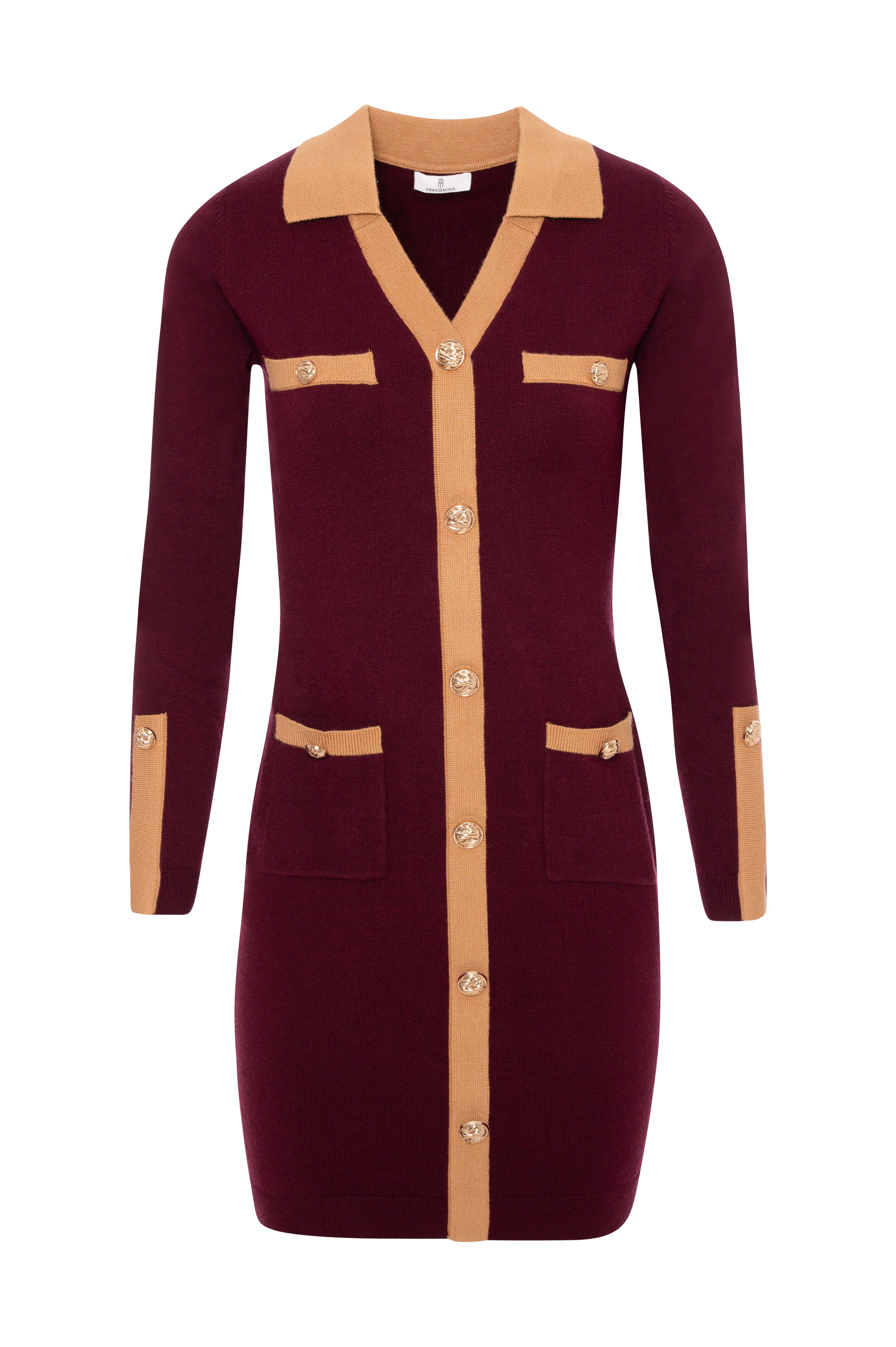 Knitted mini dress slim fit Fracomina FR26WD5013K50401-KH0-1