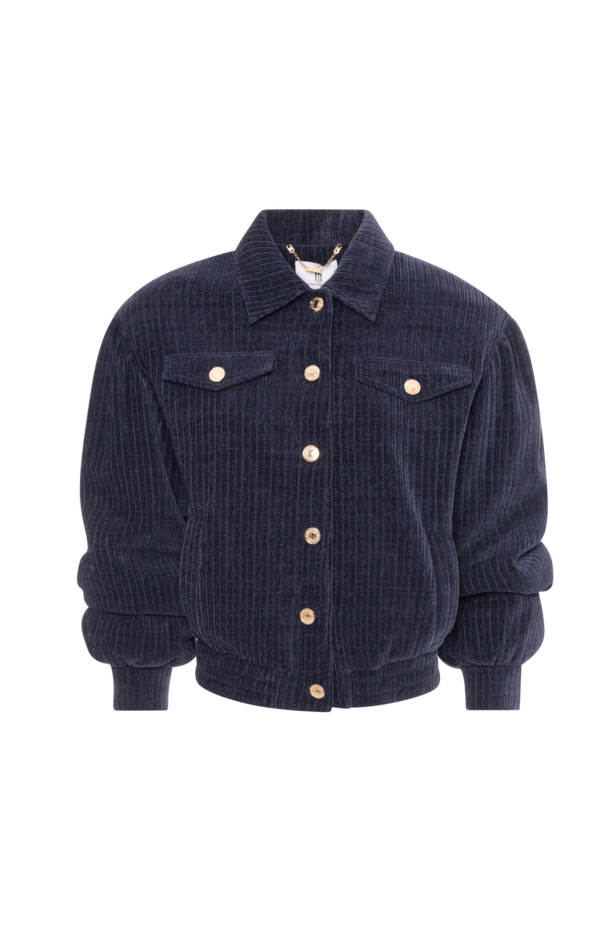 Bomber jacket regular fit made in velvet Fracomina FR26WJ1012W59601-K60-1