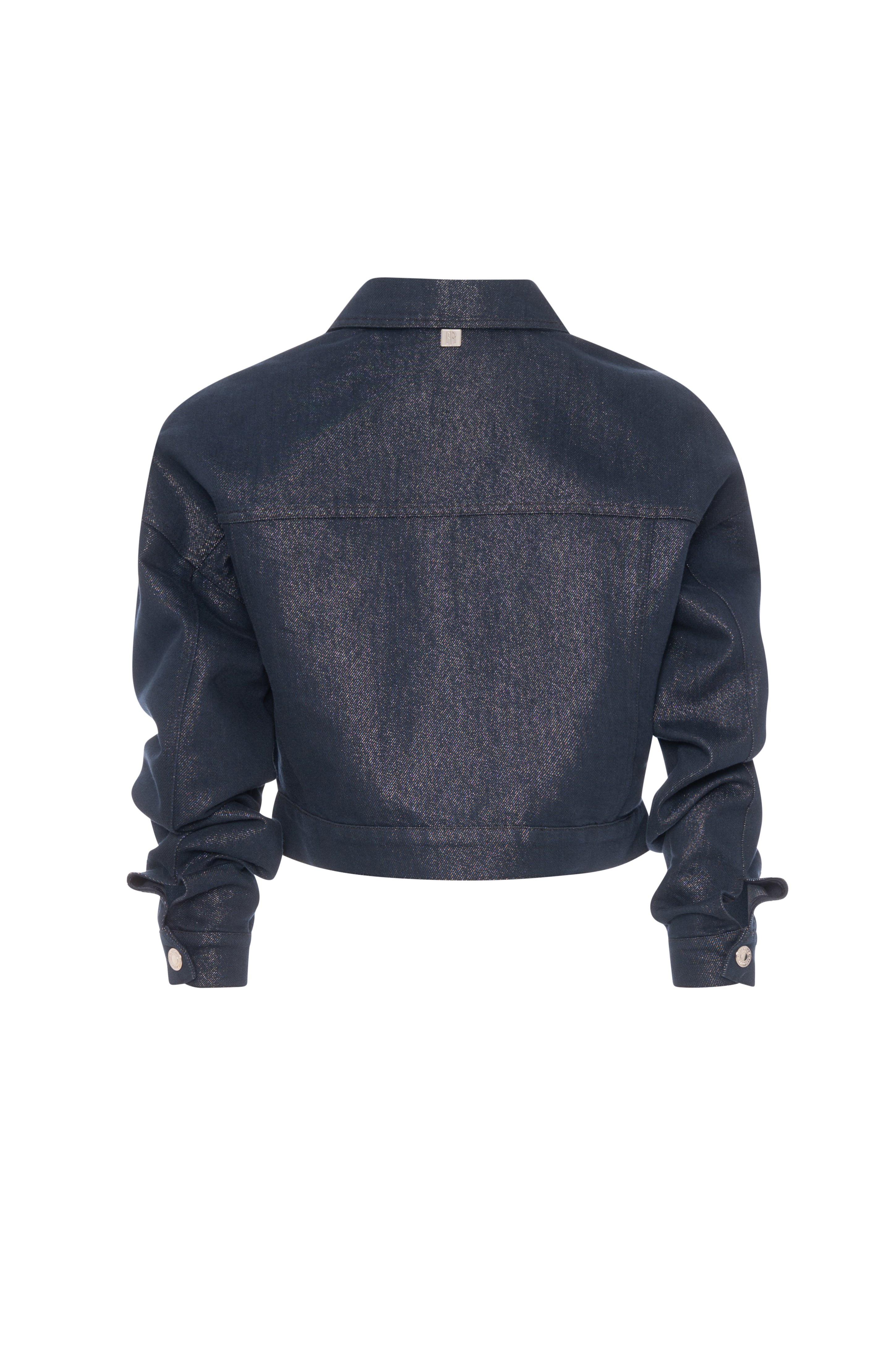 Jacket cropped made in denim with raw wash Fracomina FR26WJ4007D419Q7-K71-2