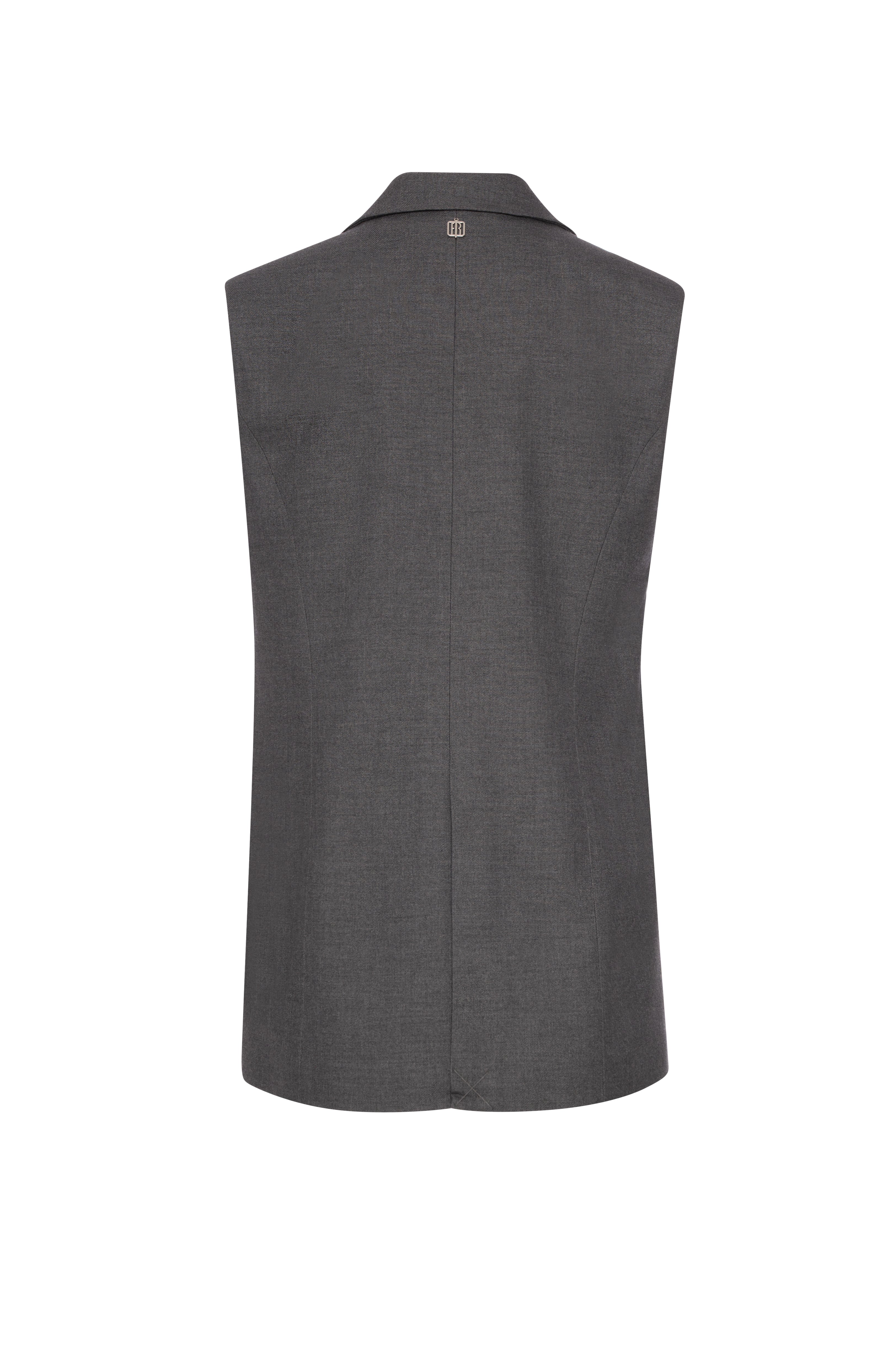 Long gilet regular fit single breasted Fracomina FR26WJ5006W81301-KF8-2