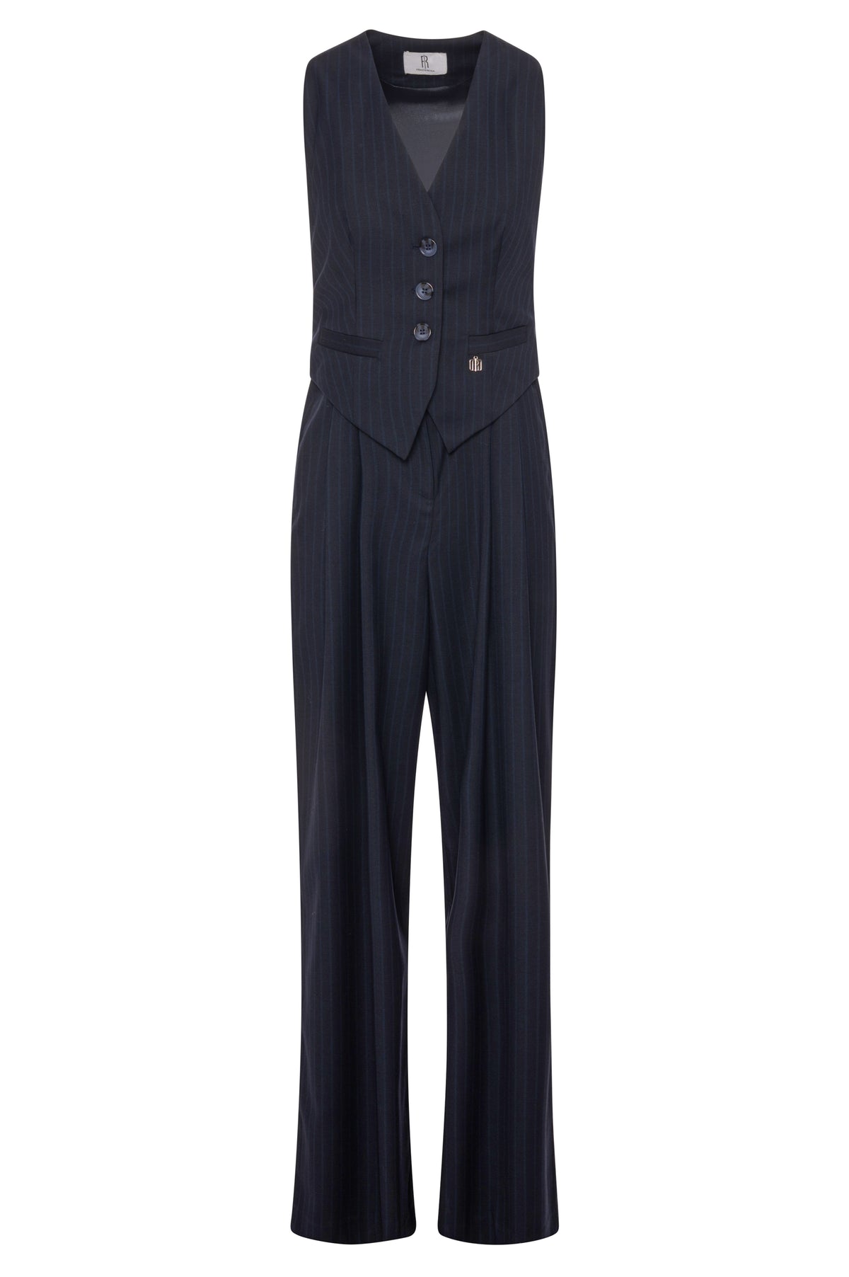 Overall regular fit made in pinstriped fabric Fracomina FR26WO2003W459D4-K60-2