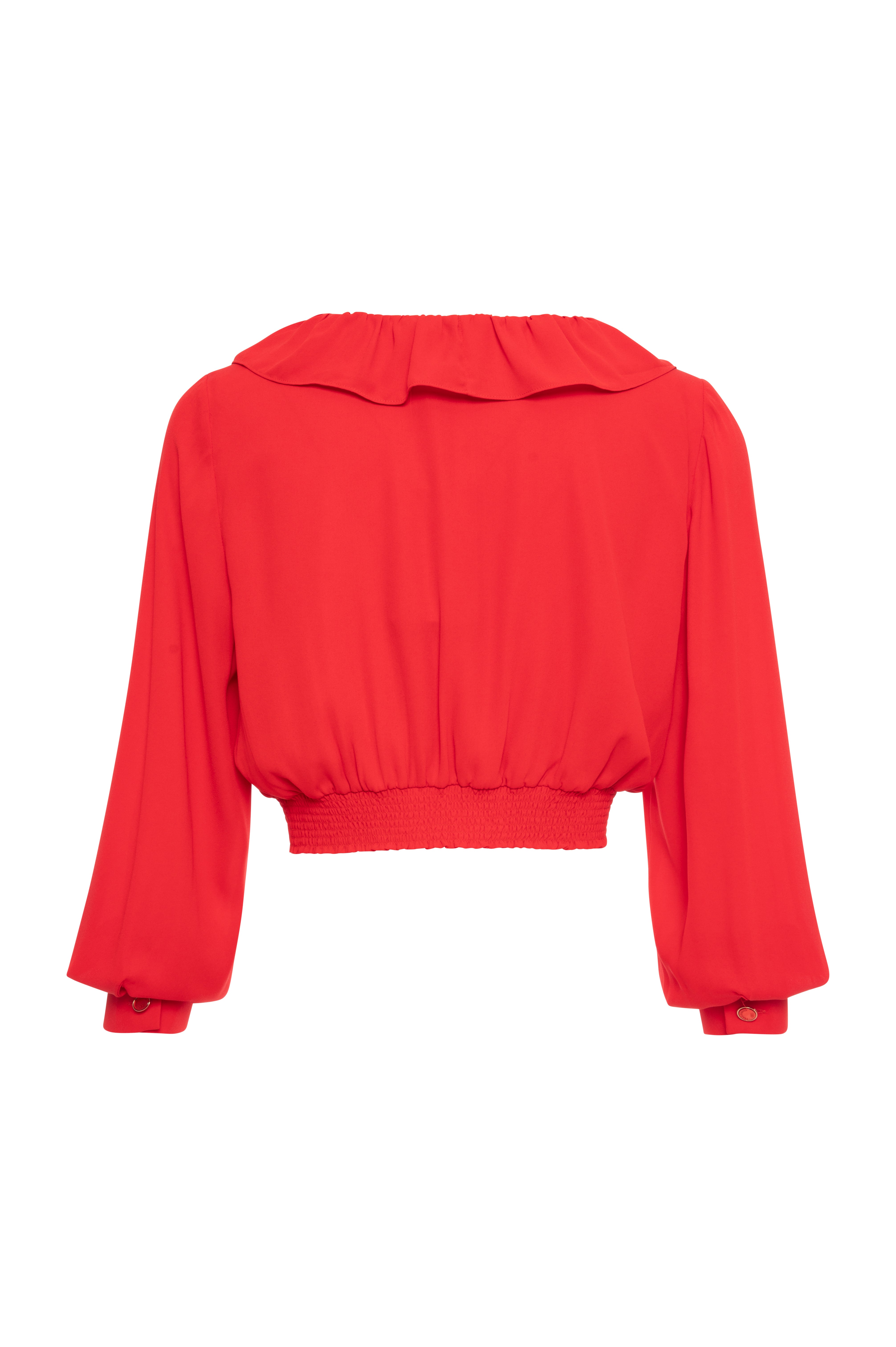 Blouse cropped made in georgette Fracomina FR26WT1007W41201-K38-2