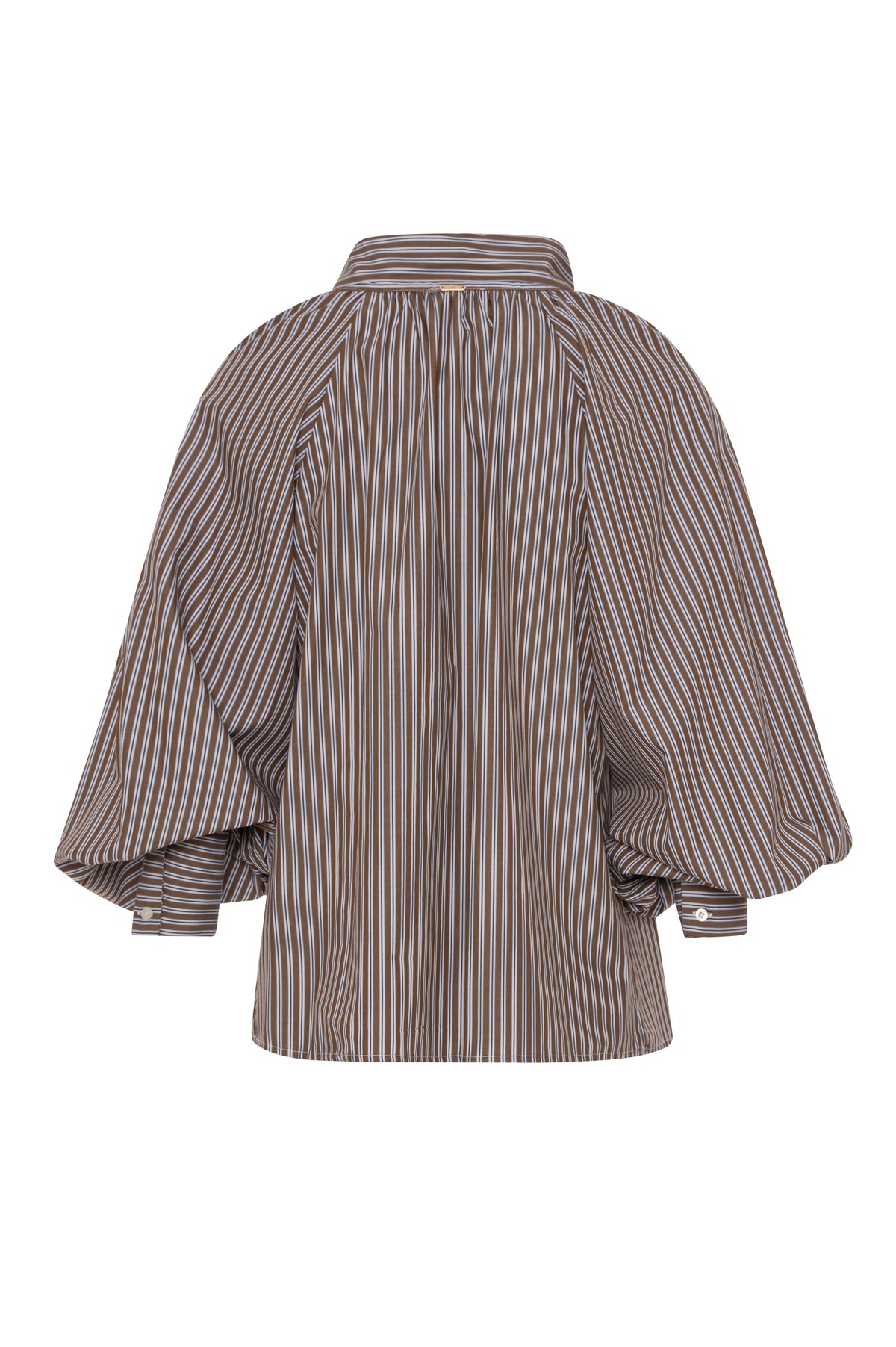 Blouse A-shape made in striped cotton Fracomina FR26WT1021W400N8-KH1-2
