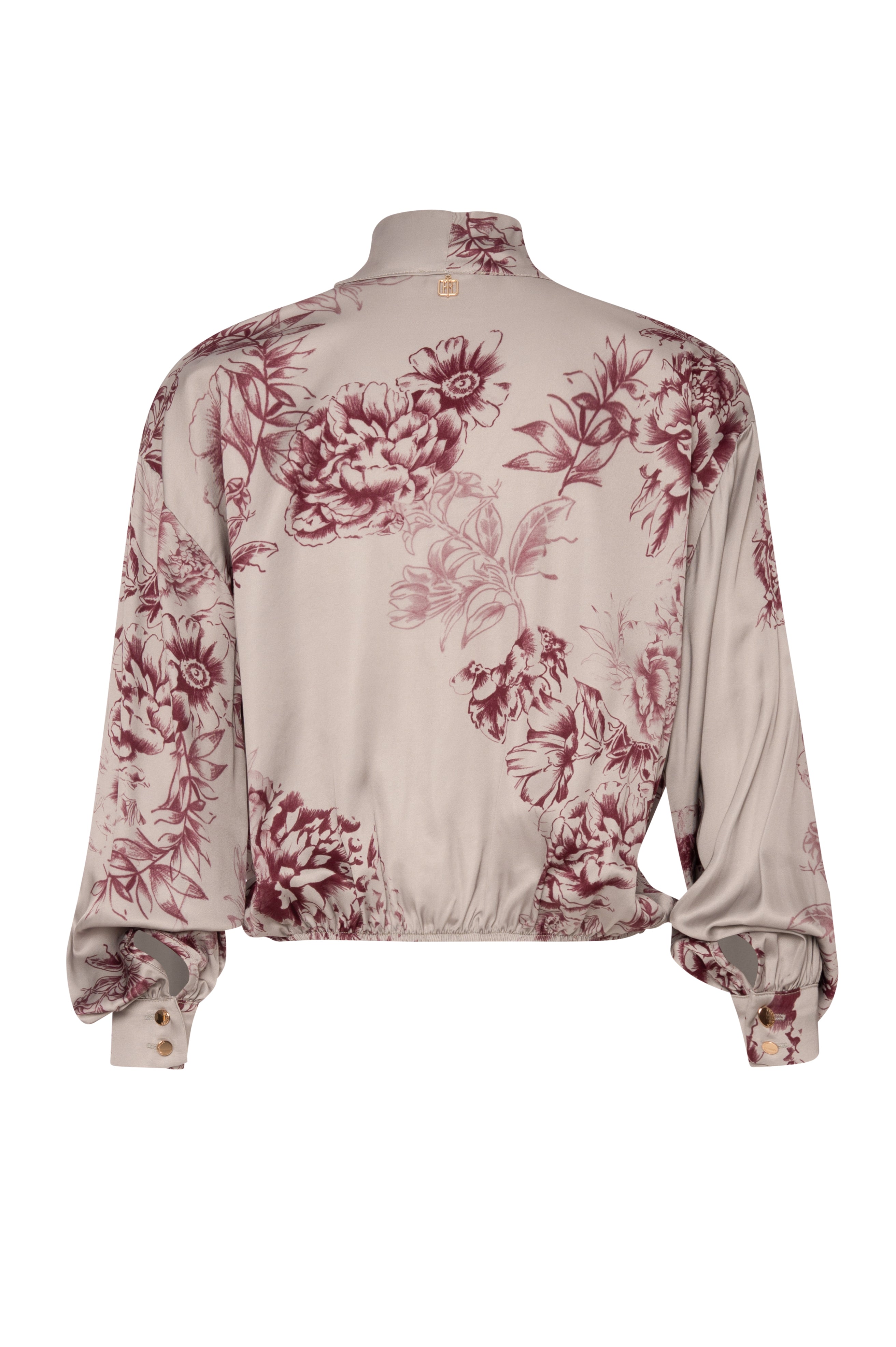 Blouse cropped with flowery pattern Fracomina FR26WT1024W583K2-KE2-2