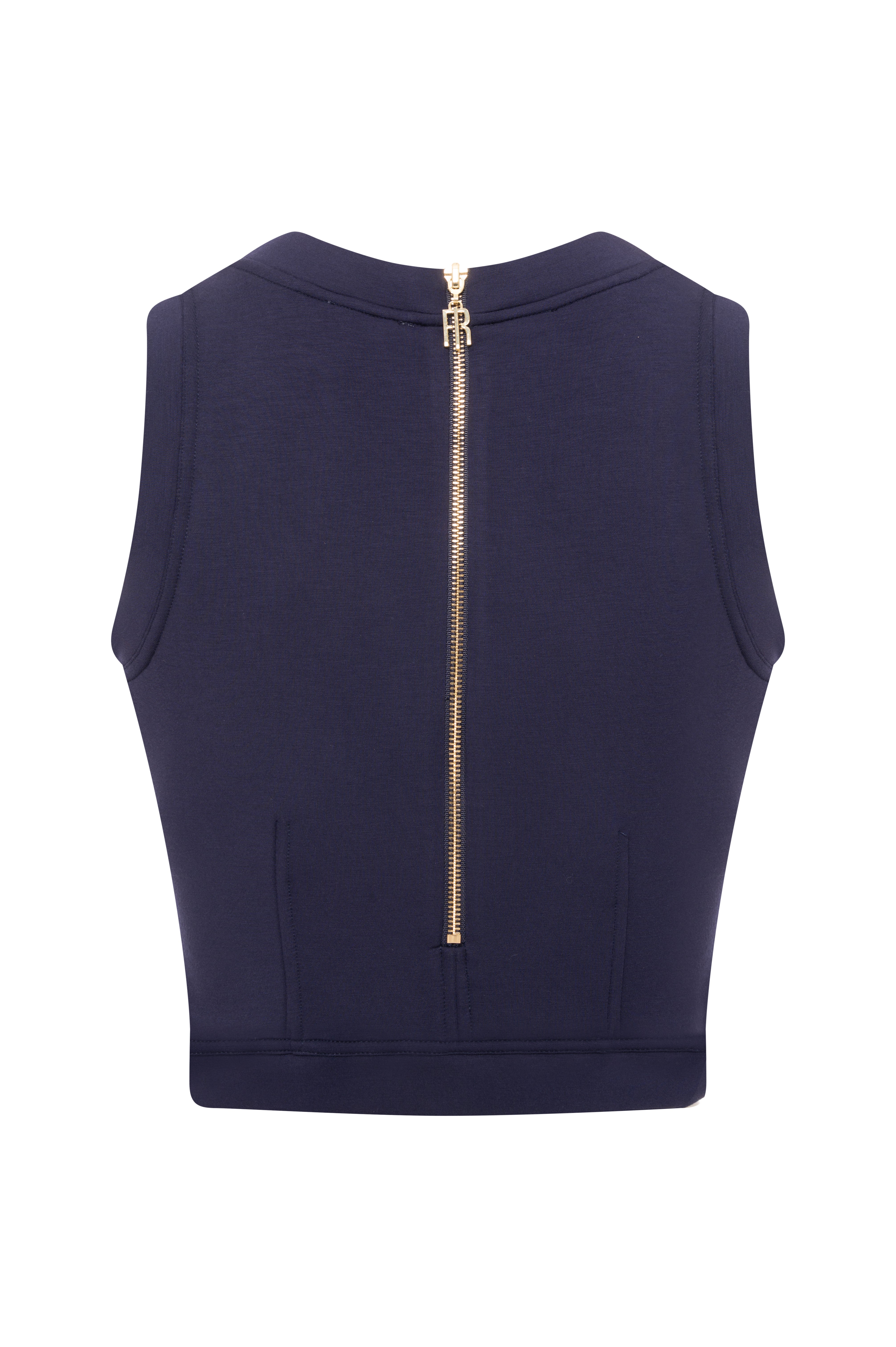 Tank top slim fit made in fleece Fracomina FR26WT2010F41601-K60-2