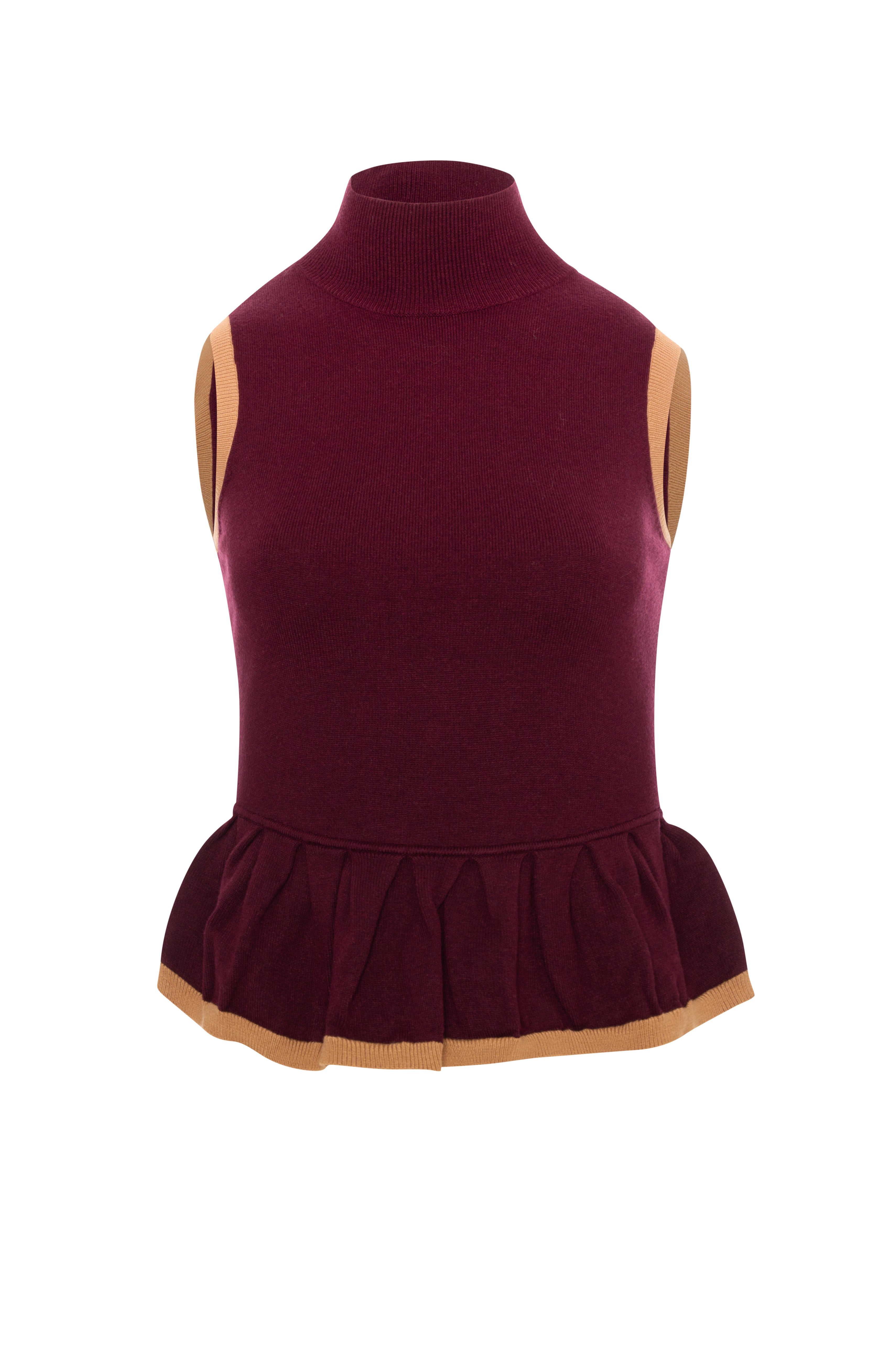 Knitted tank top double colour Fracomina FR26WT4009K50401-KH0-1