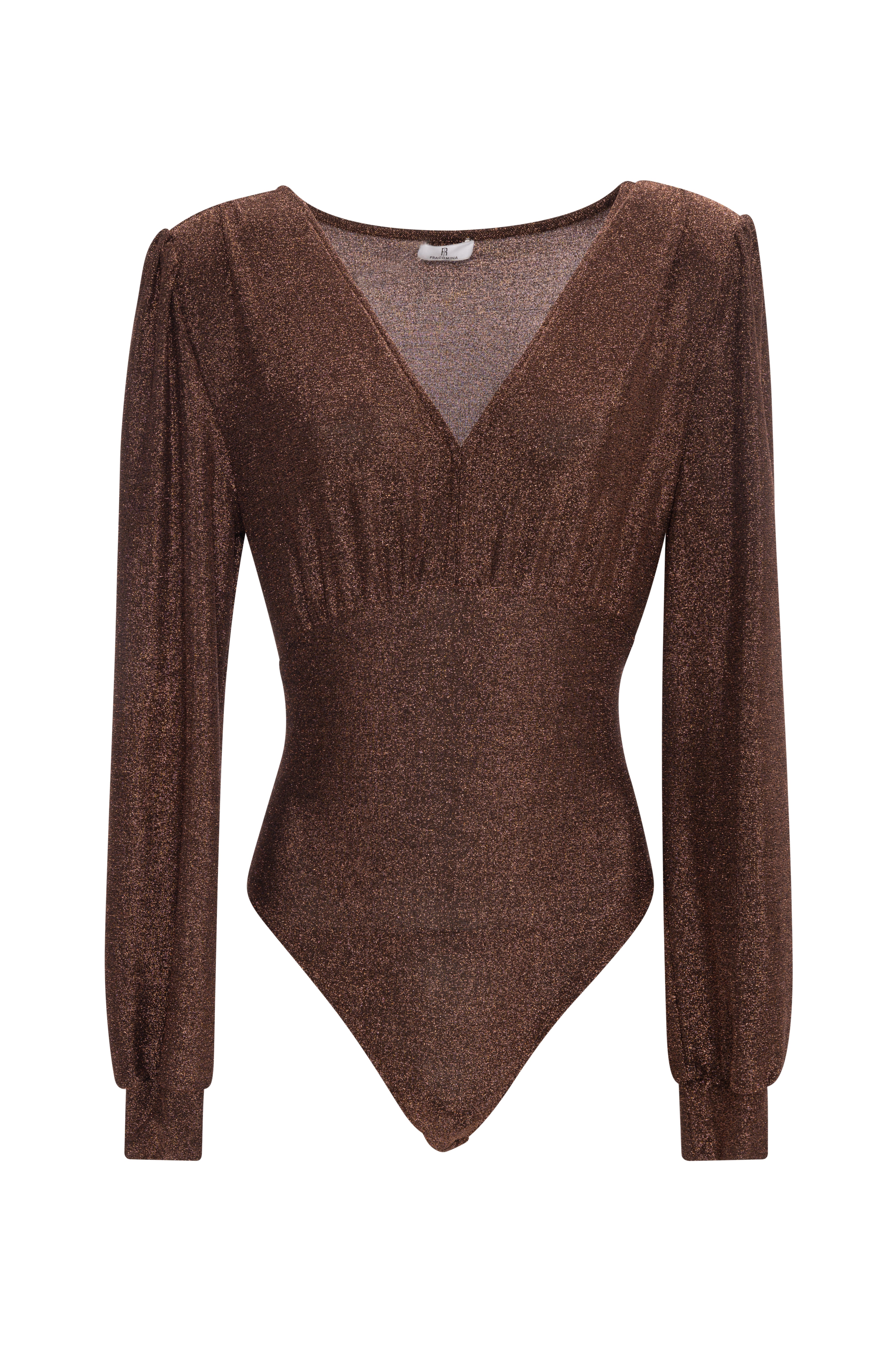 Body slim fit with lurex Fracomina FR26WT5001J453Q7-KG9-1