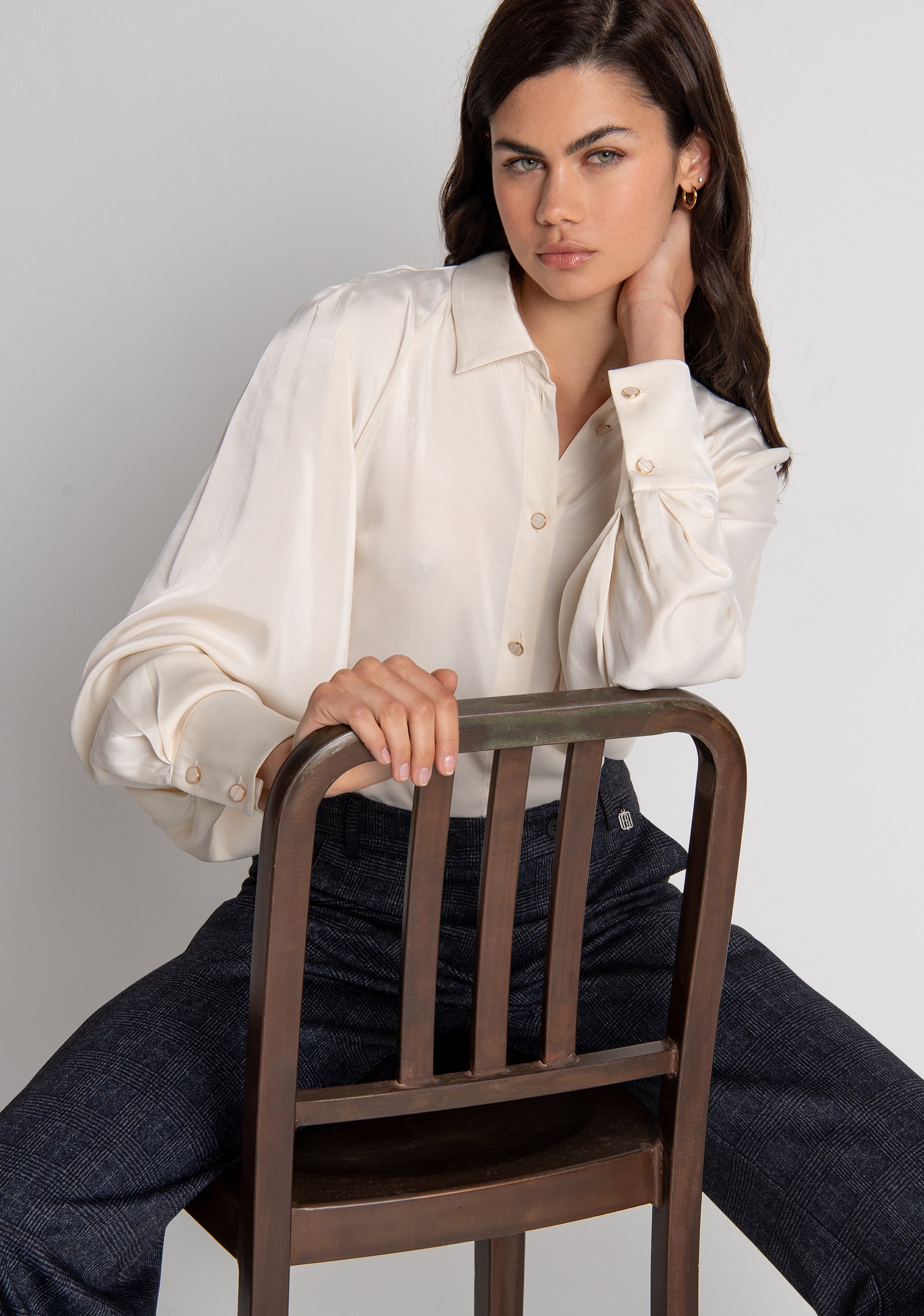 Shirt flare with viscose Fracomina FR26WT6003W49201-484
