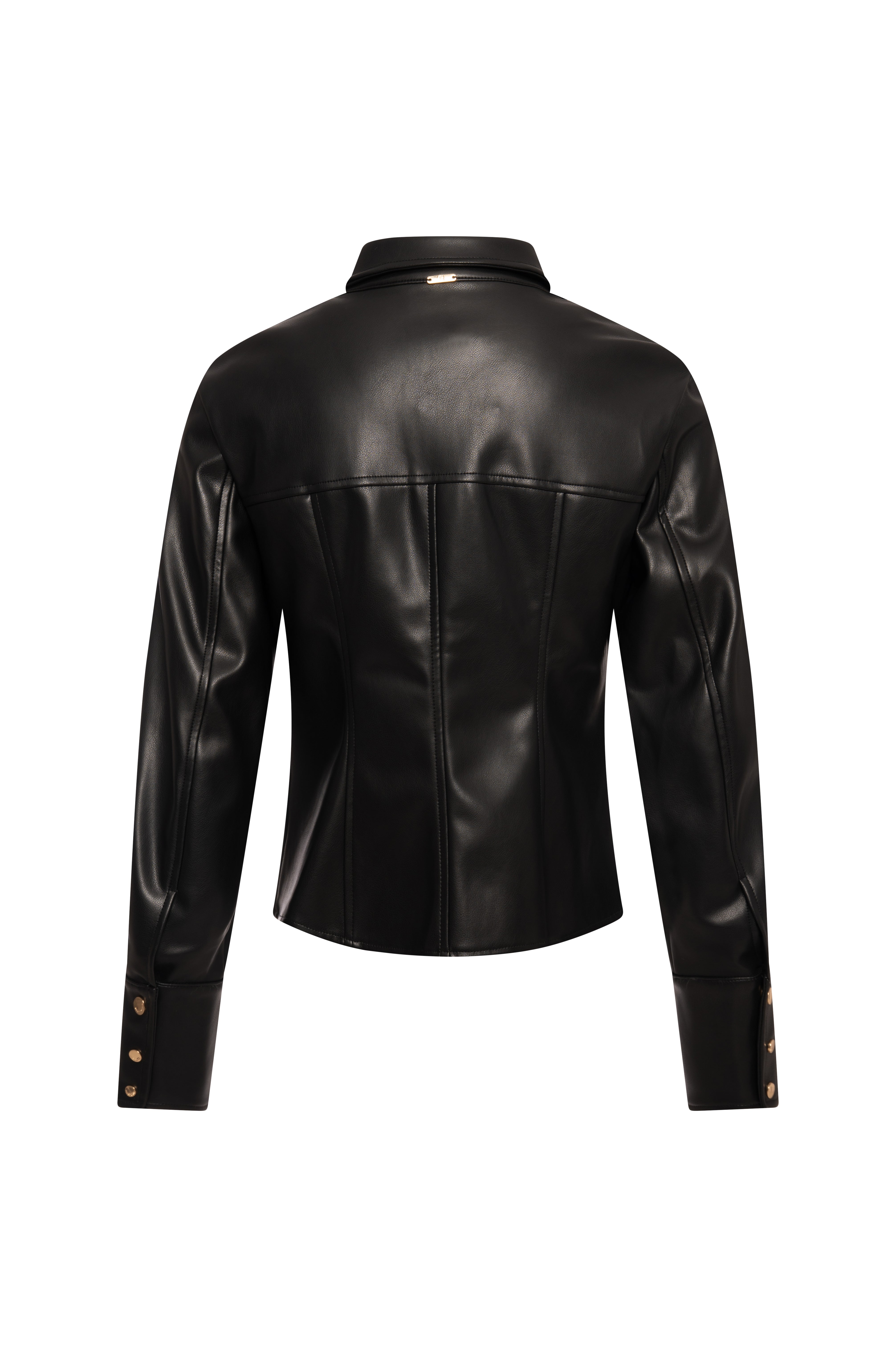 Shirt slim fit made in fake leather Fracomina FR26WT6009P41101-K01-2