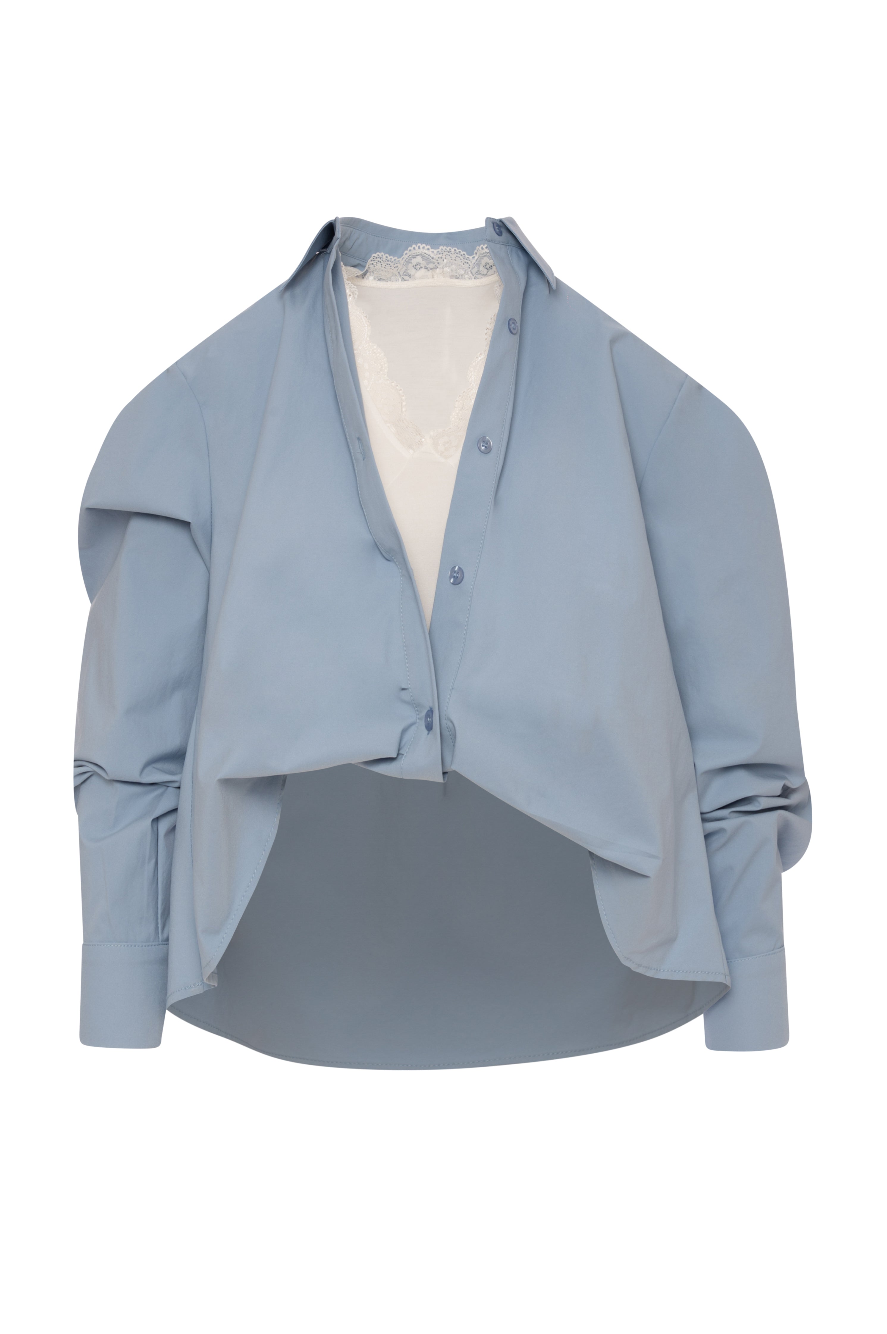 Shirt cropped with classic cut neck Fracomina FR26WT6018W58401-KH6-2