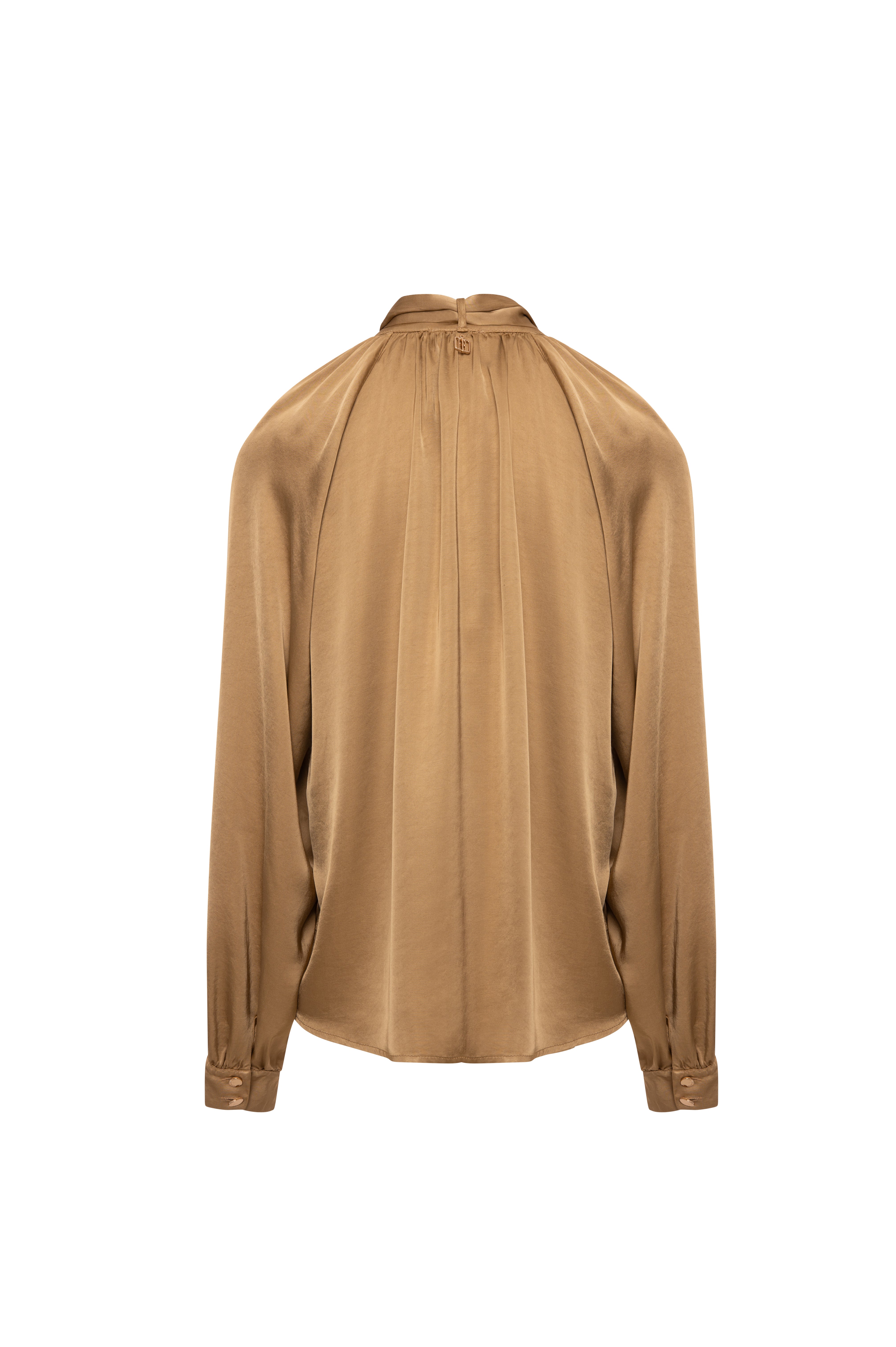 A-shape blouse made in satin Fracomina FR26WT6032W58301-K45-2