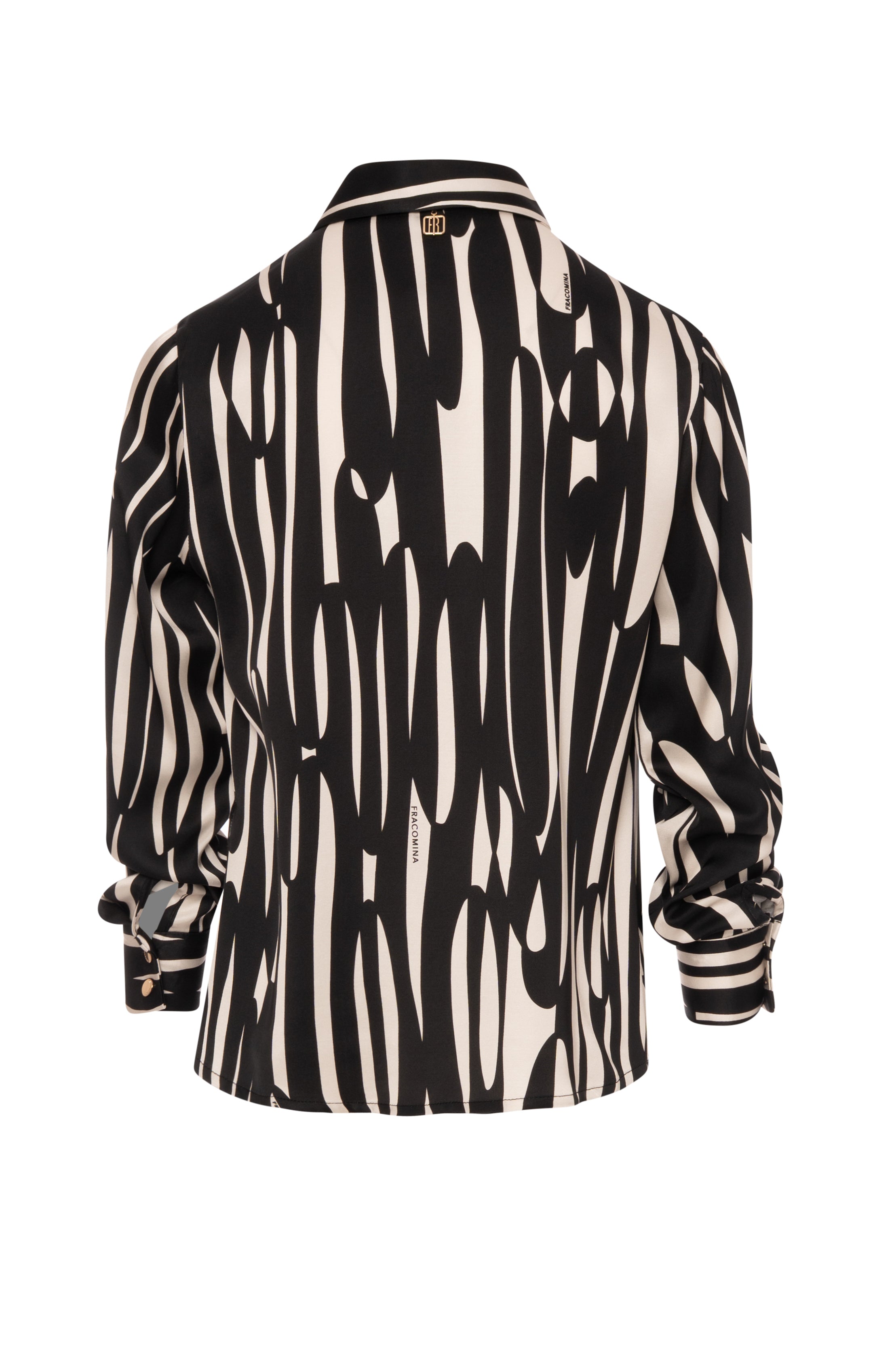 Shirt regular fit made in viscose with conceptual pattern Fracomina FR26WT6033W583J4-K93-2