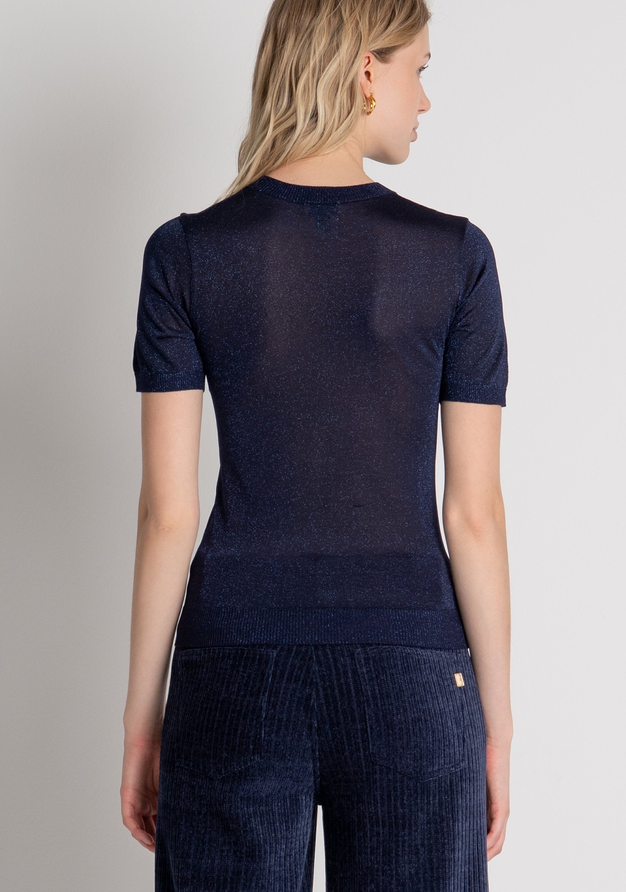 Knitwear slim fit with lurex Fracomina FR26WT7010K490Q7-H65-4