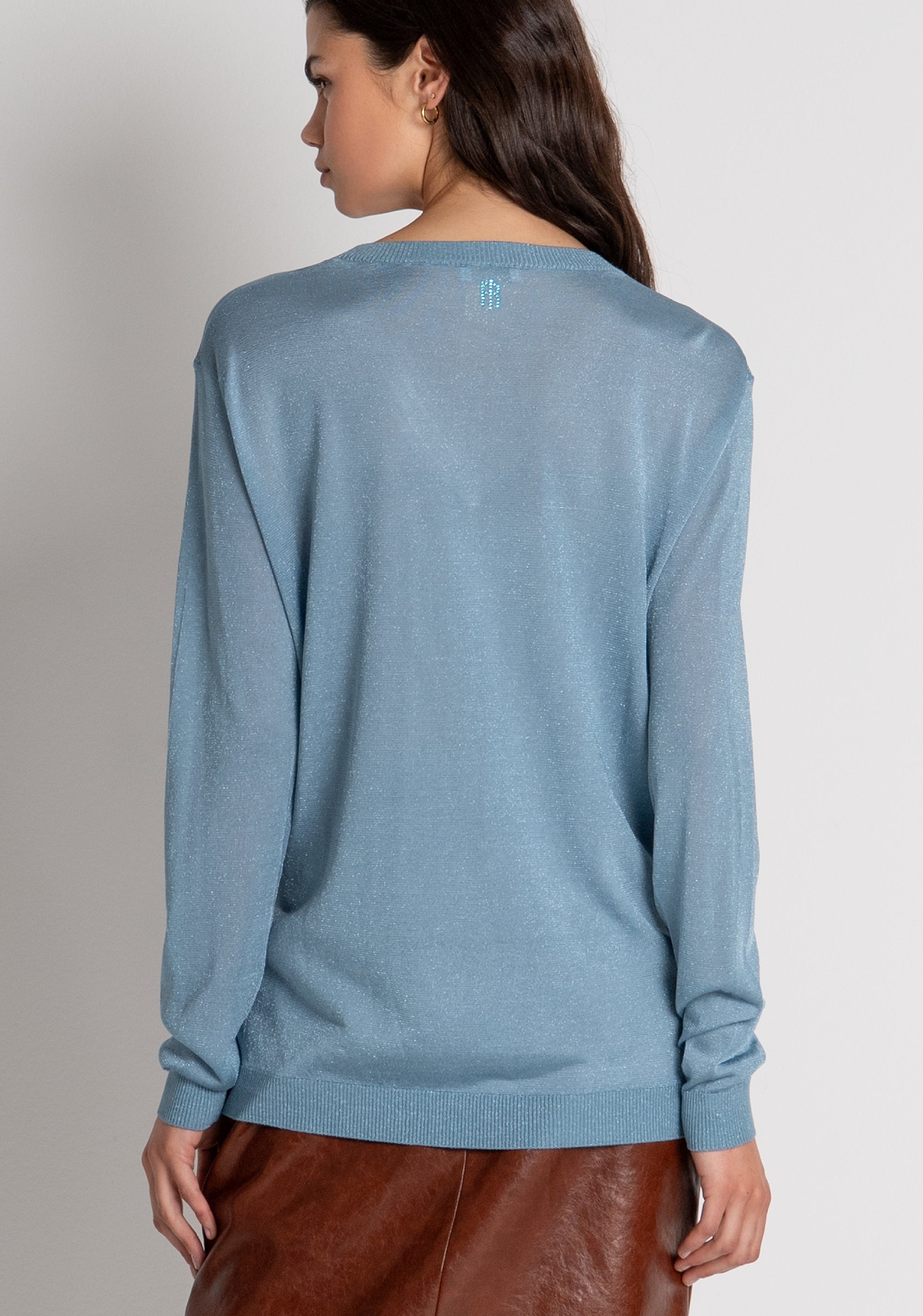Knitwear regular fit with lurex Fracomina FR26WT7011K490Q7-3