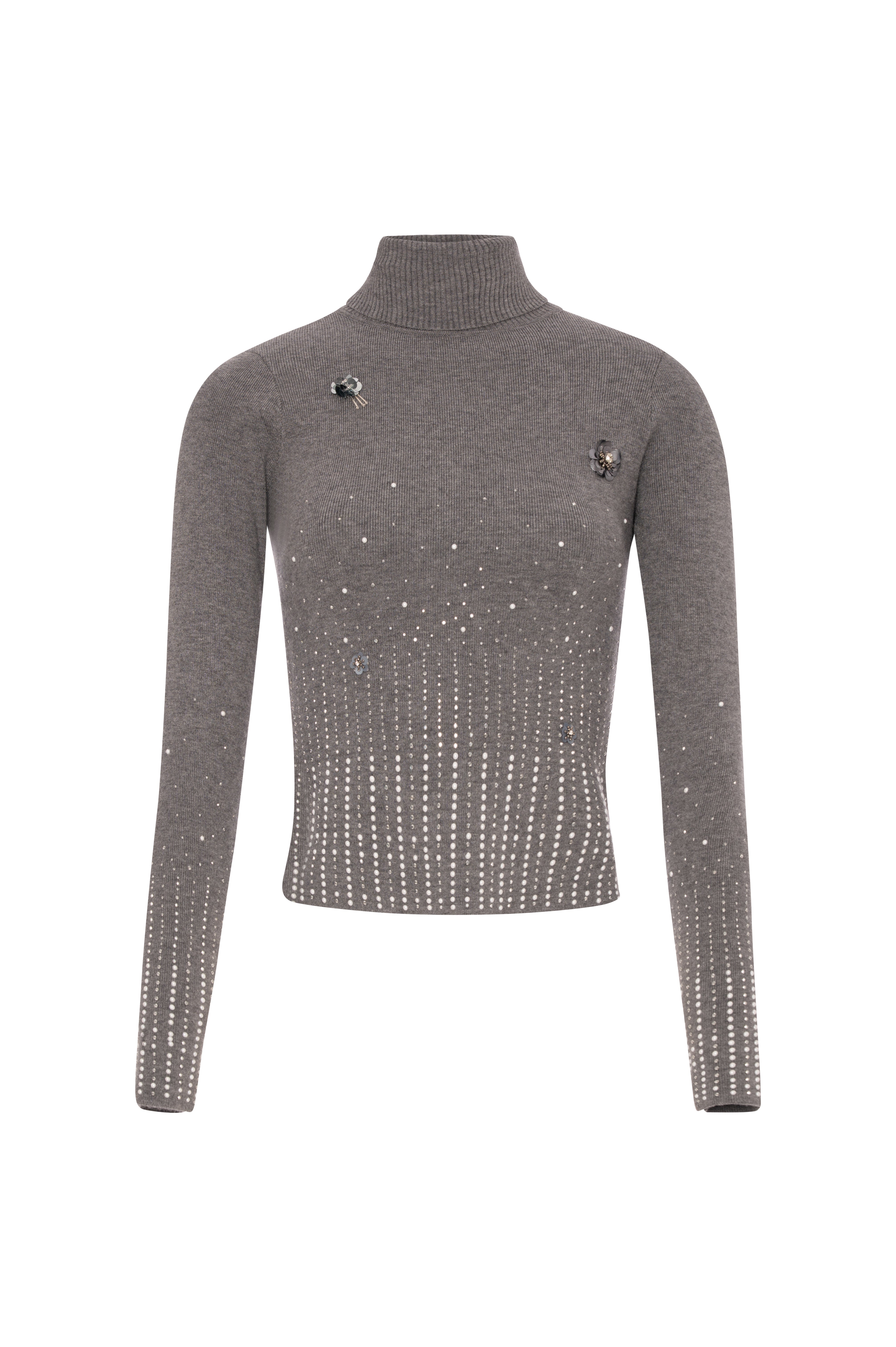 Knitwear slim fit with shiny applications Fracomina FR26WT7021K506R9-KE9-1