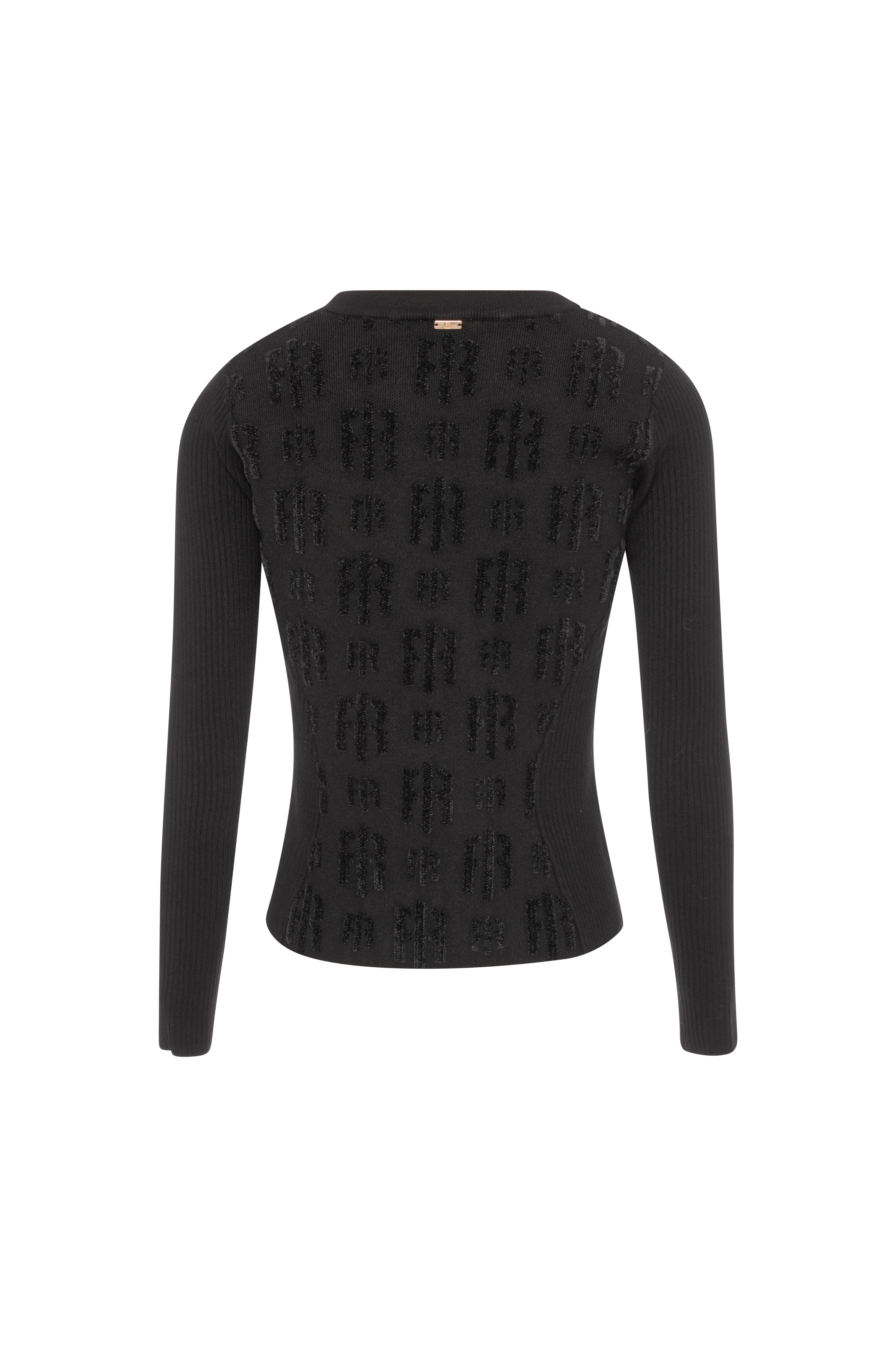 Knitwear slim fit with monogram Fracomina FR26WT7023K474F8-K01-1