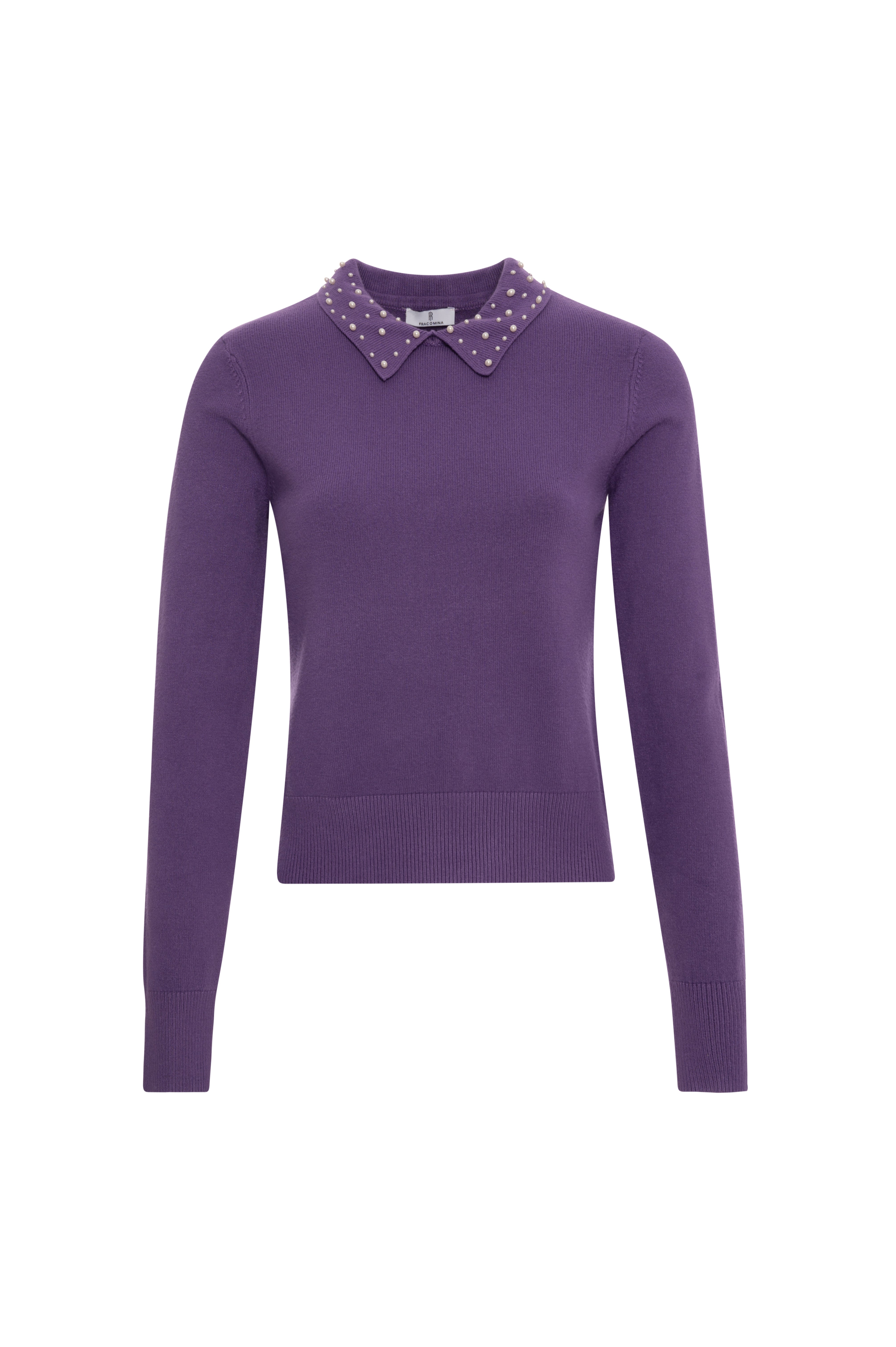 Knitwear slim fit with pearls Fracomina FR26WT7027K506R9-KE8-1_df529e51-6921-4860-b9e7-3bbc07b96412