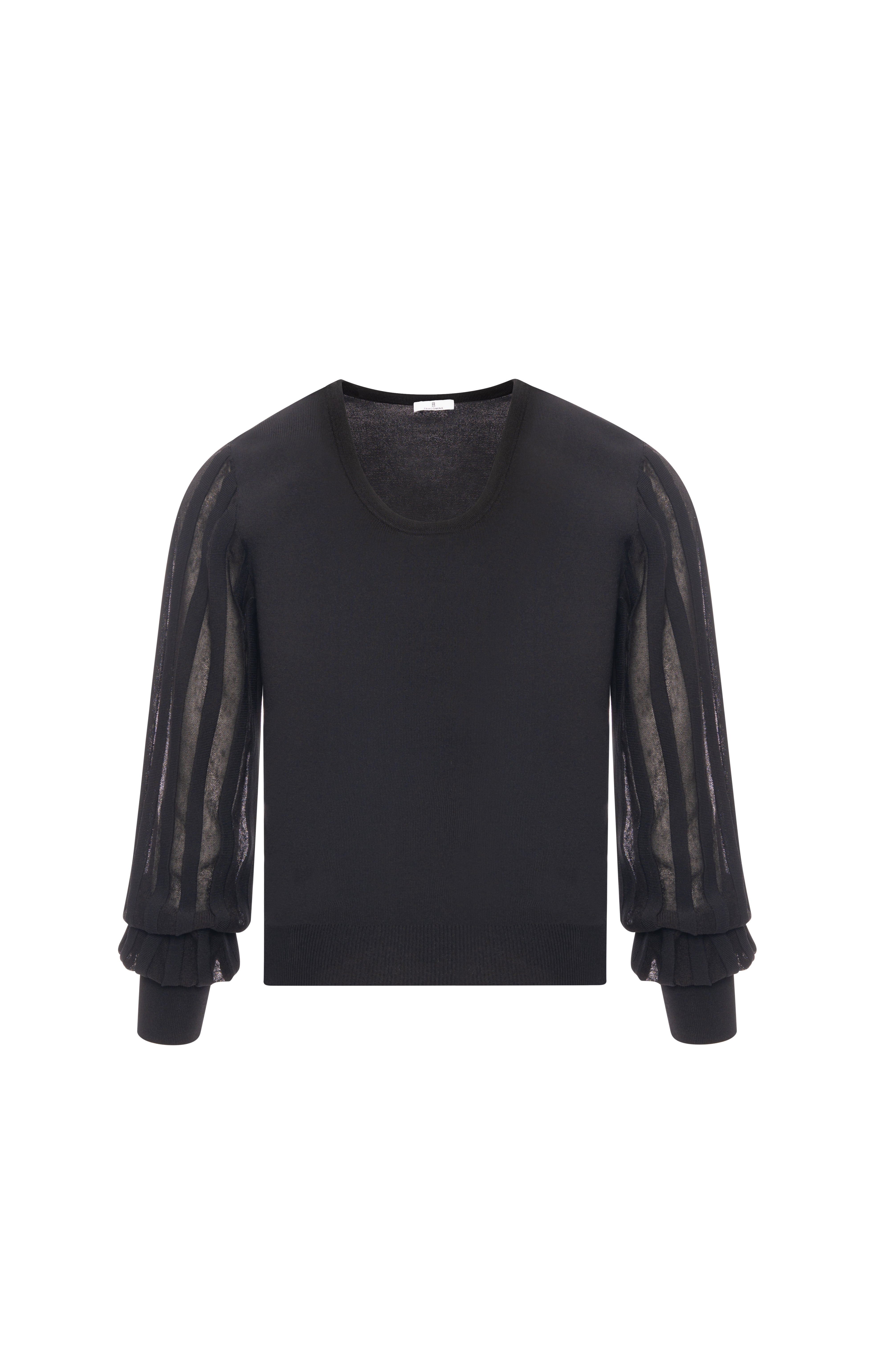 Knitwear regular fit with long sleeves with plissè effect Fracomina FR26WT7030K416F9-K01-1