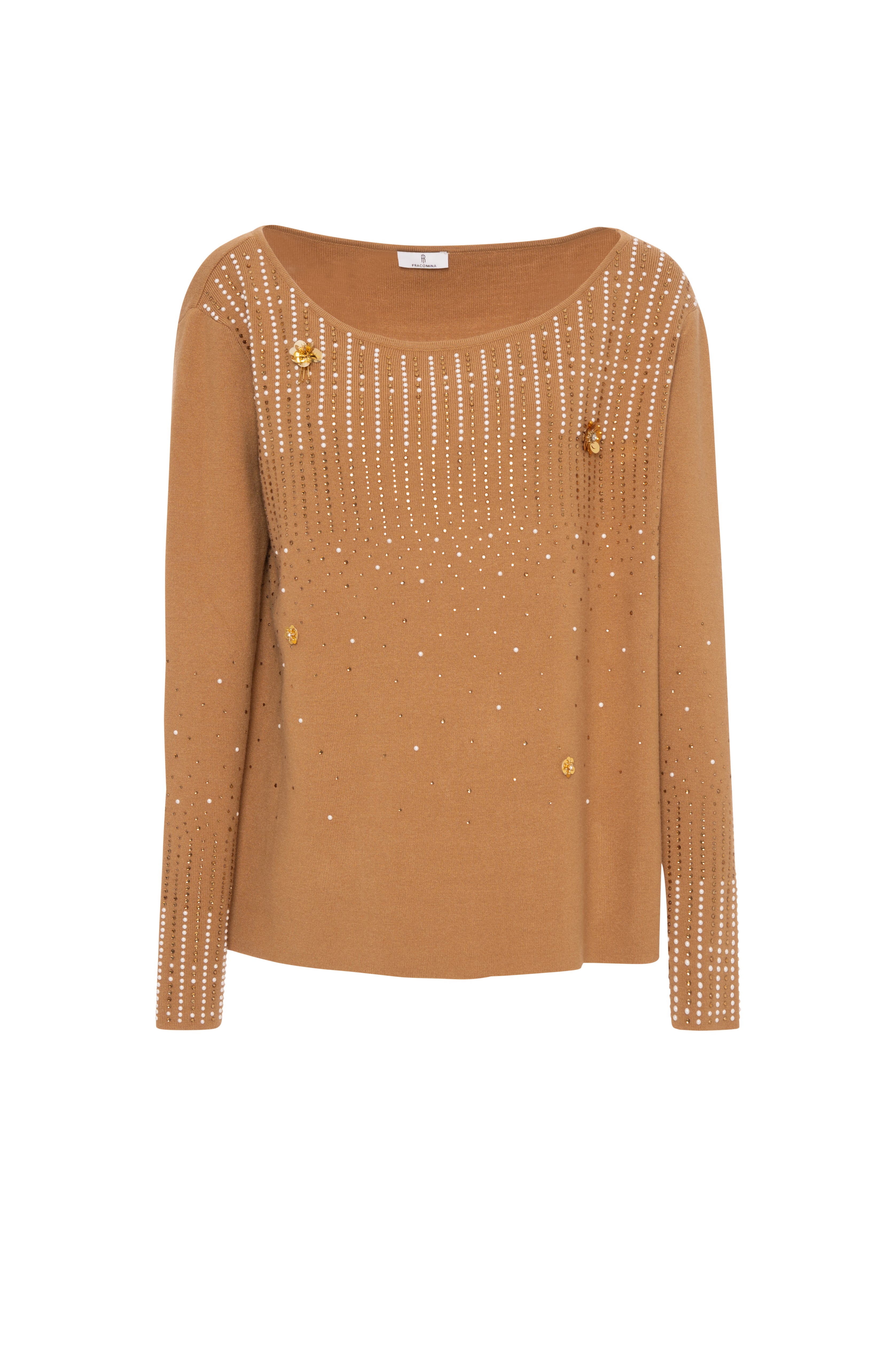 Knitwear regular fit with shiny applications Fracomina FR26WT7067K506R9-K45-1