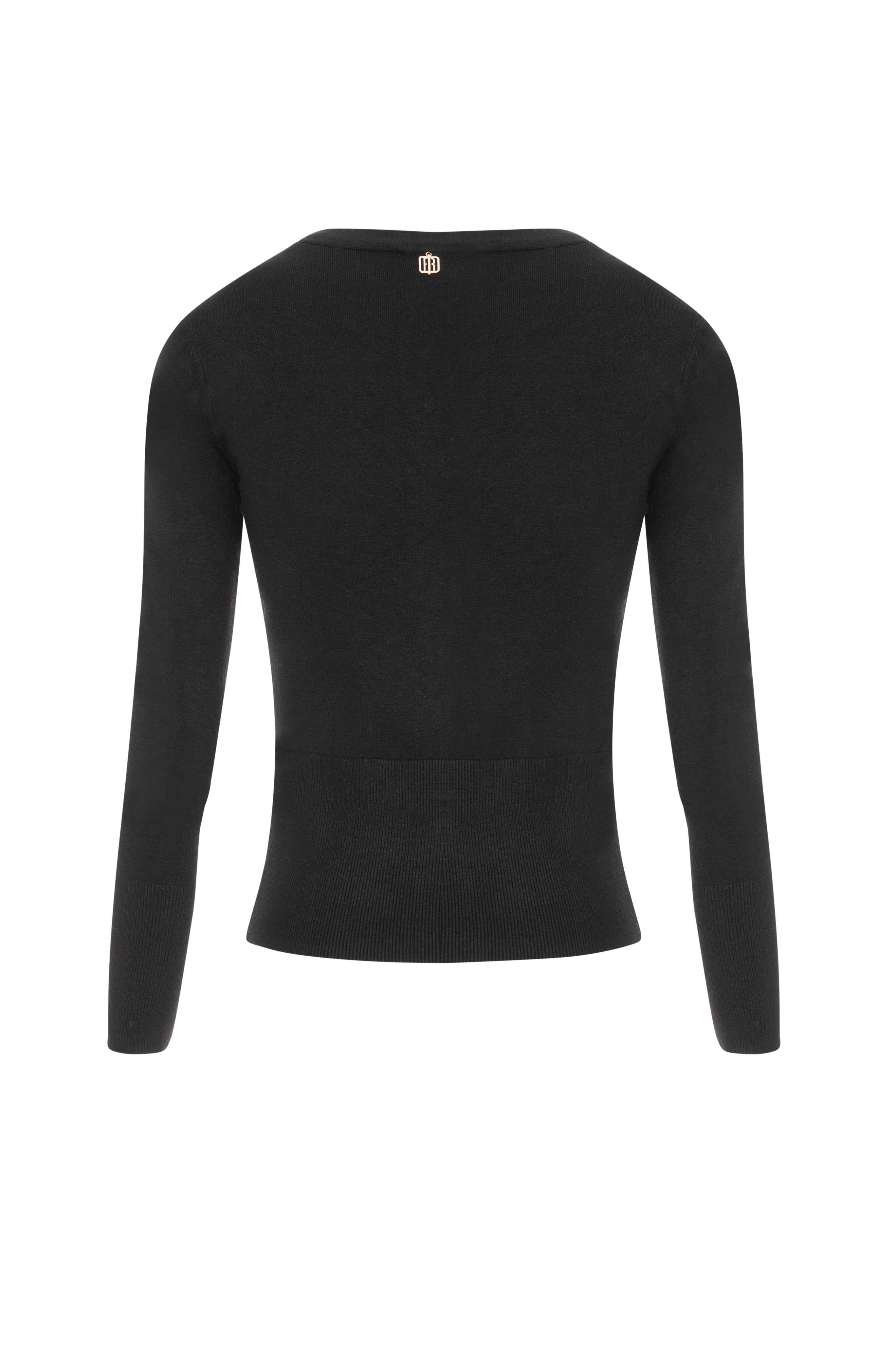 Knitted cardigan slim fit with V-neck drop Fracomina FR26WT8001K50601-K01-2