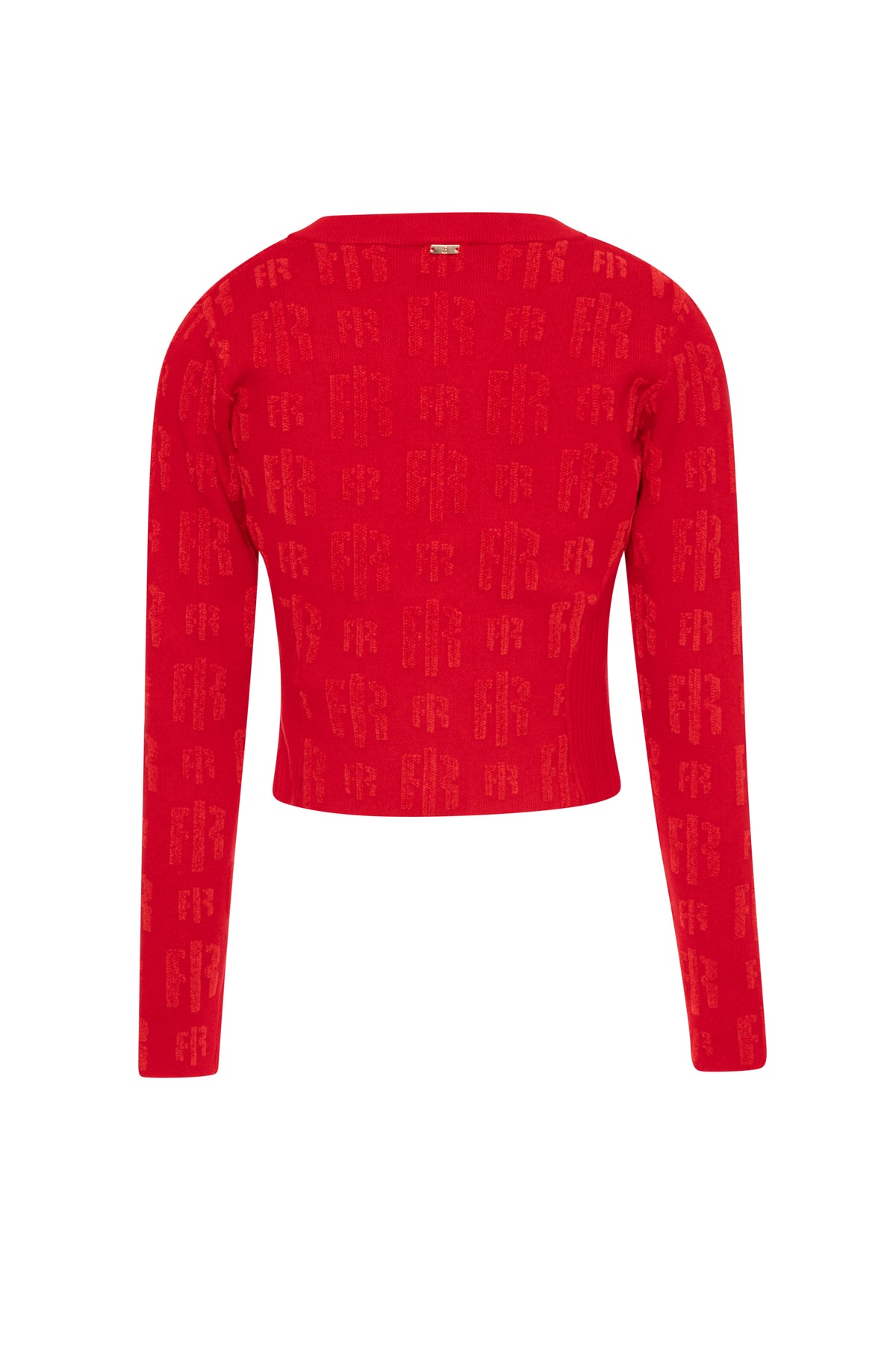 Knitted cardigan slim fit with monogram Fracomina FR26WT8008K474F8-K38-2