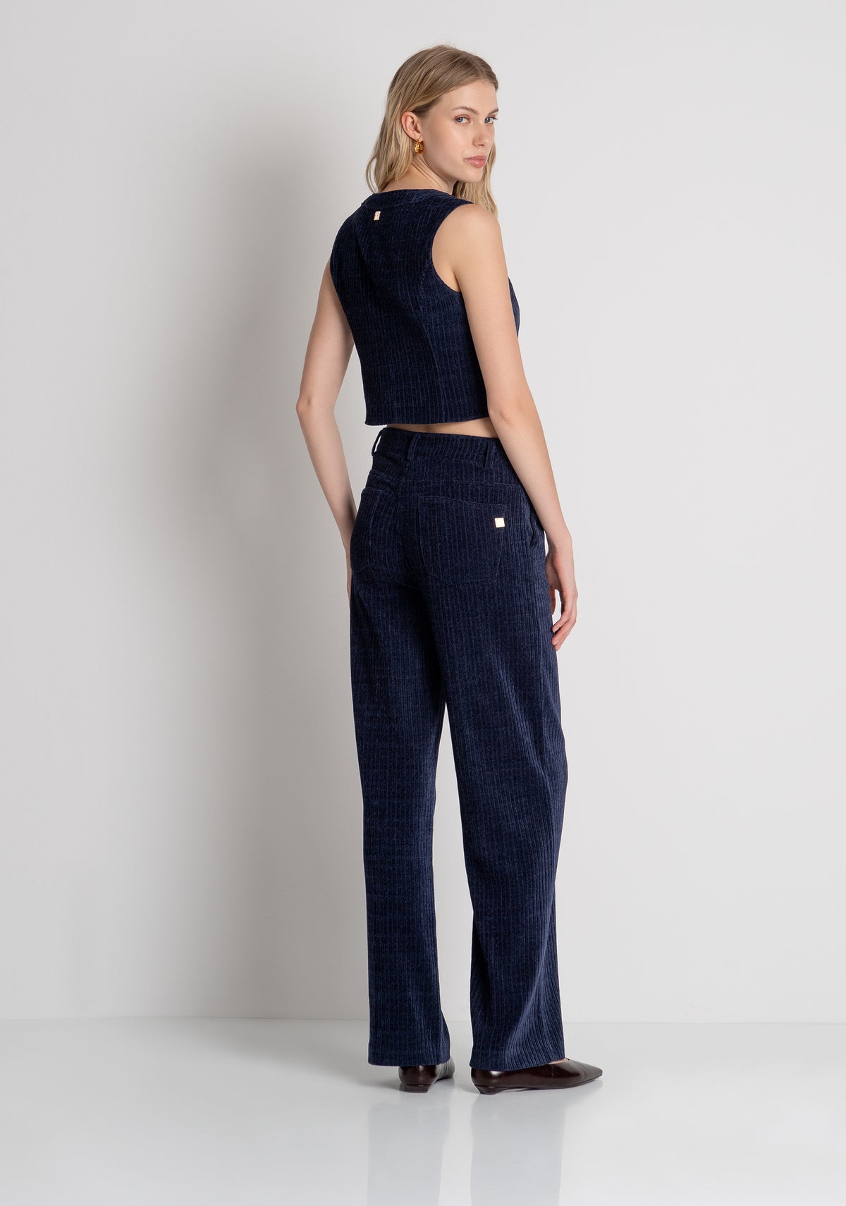 Pant straight line made in corduroy Fracomina FR26WV2016W59601-117-4
