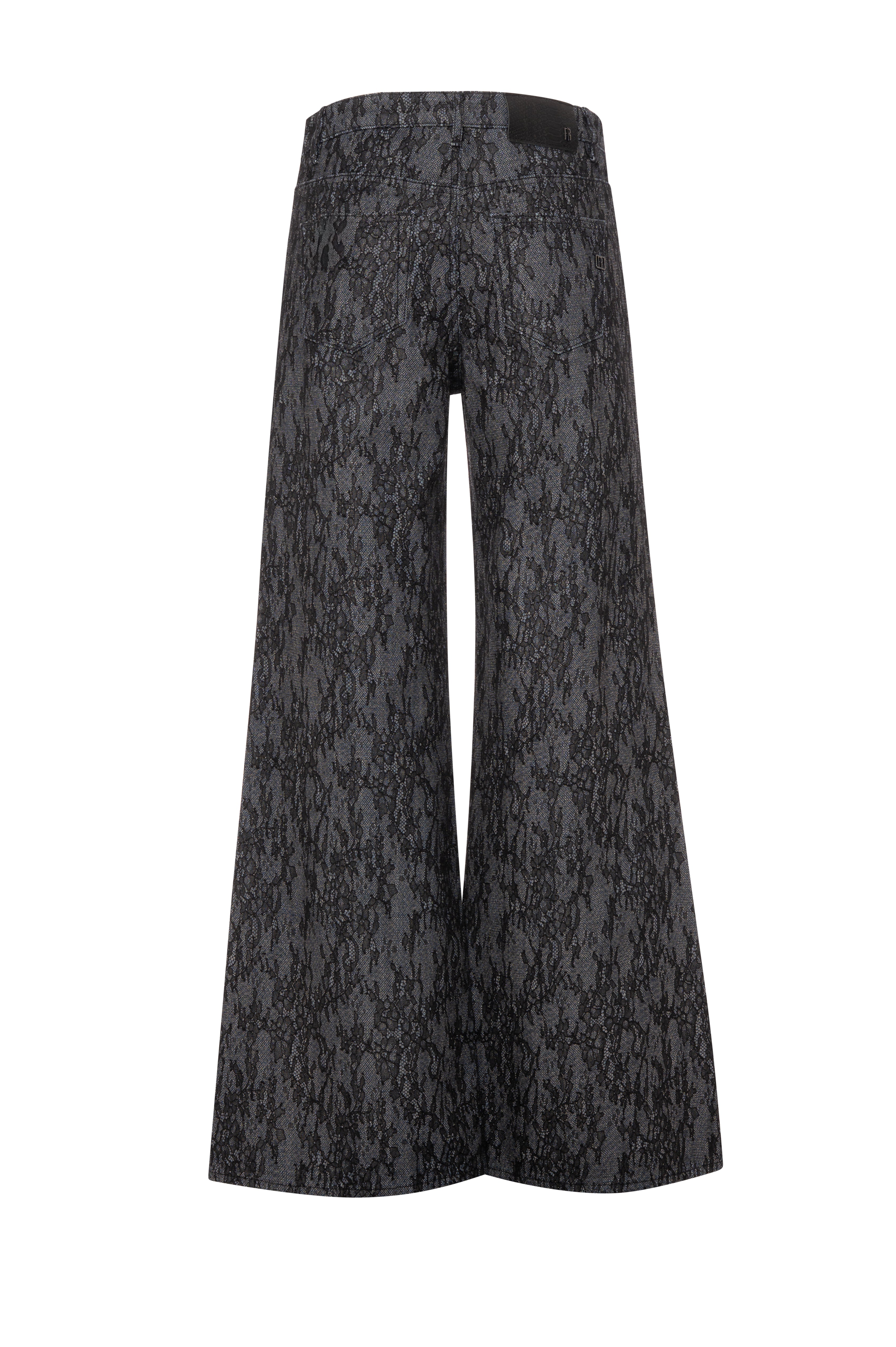 Jeans flare made in denim with lace Fracomina FR26WV3015D419G1-K71-2