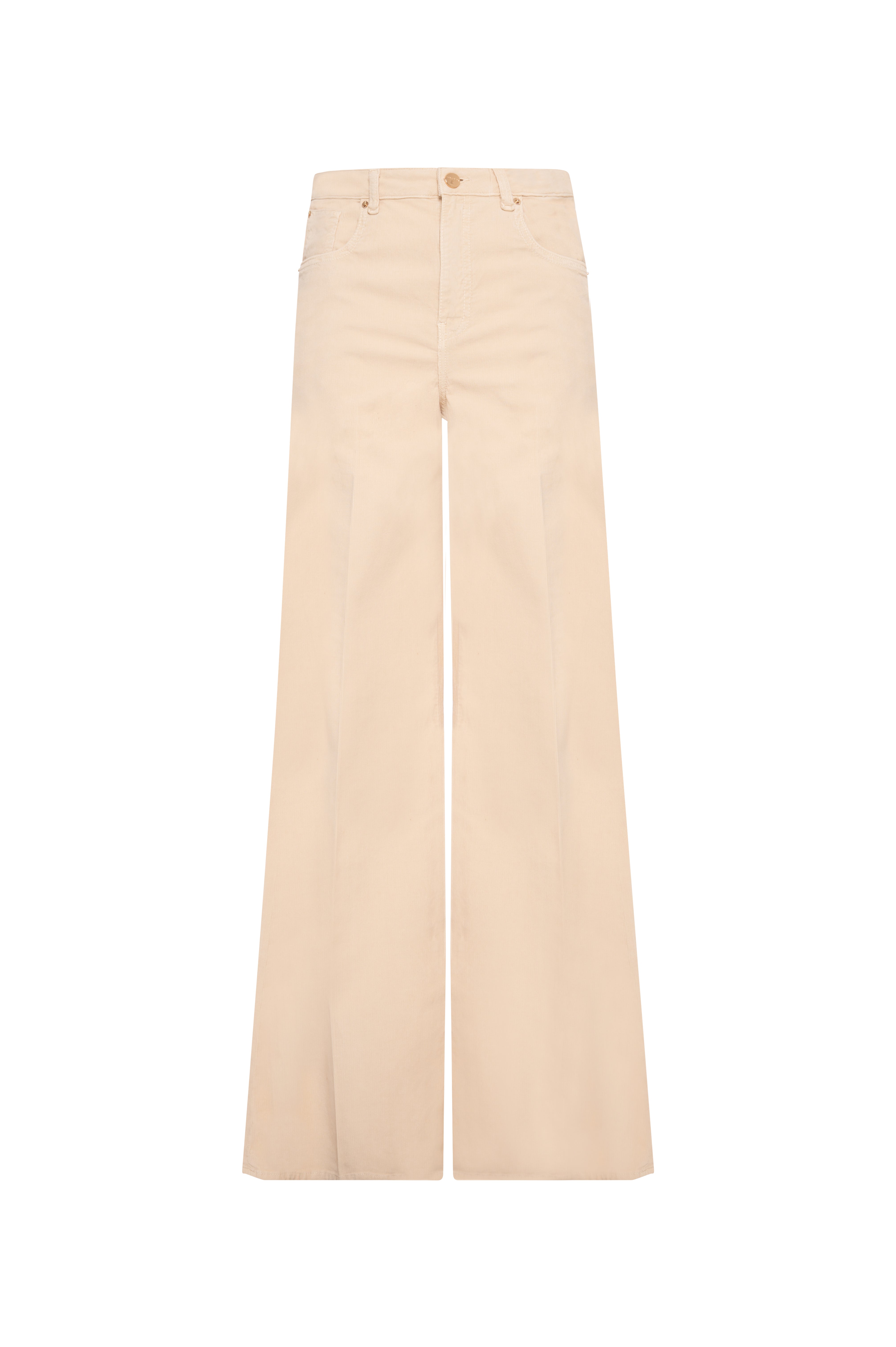 Pant flare made in cotton bull fabric Fracomina FR26WV3015W56901-KF6-2
