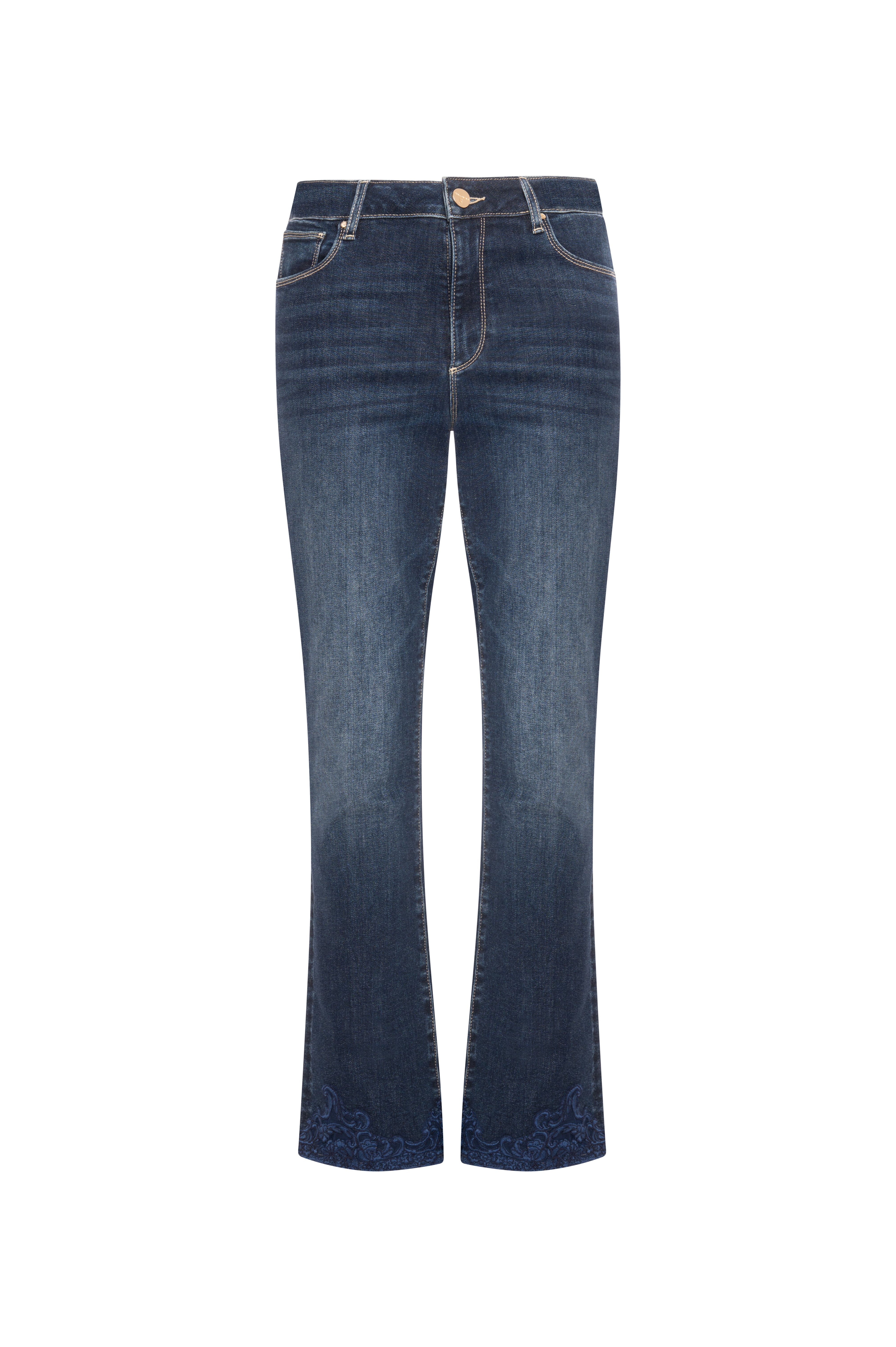 Jeans cropped made in denim with push-up effect and middle wash Fracomina FR26WV8030D460G1-K60-2