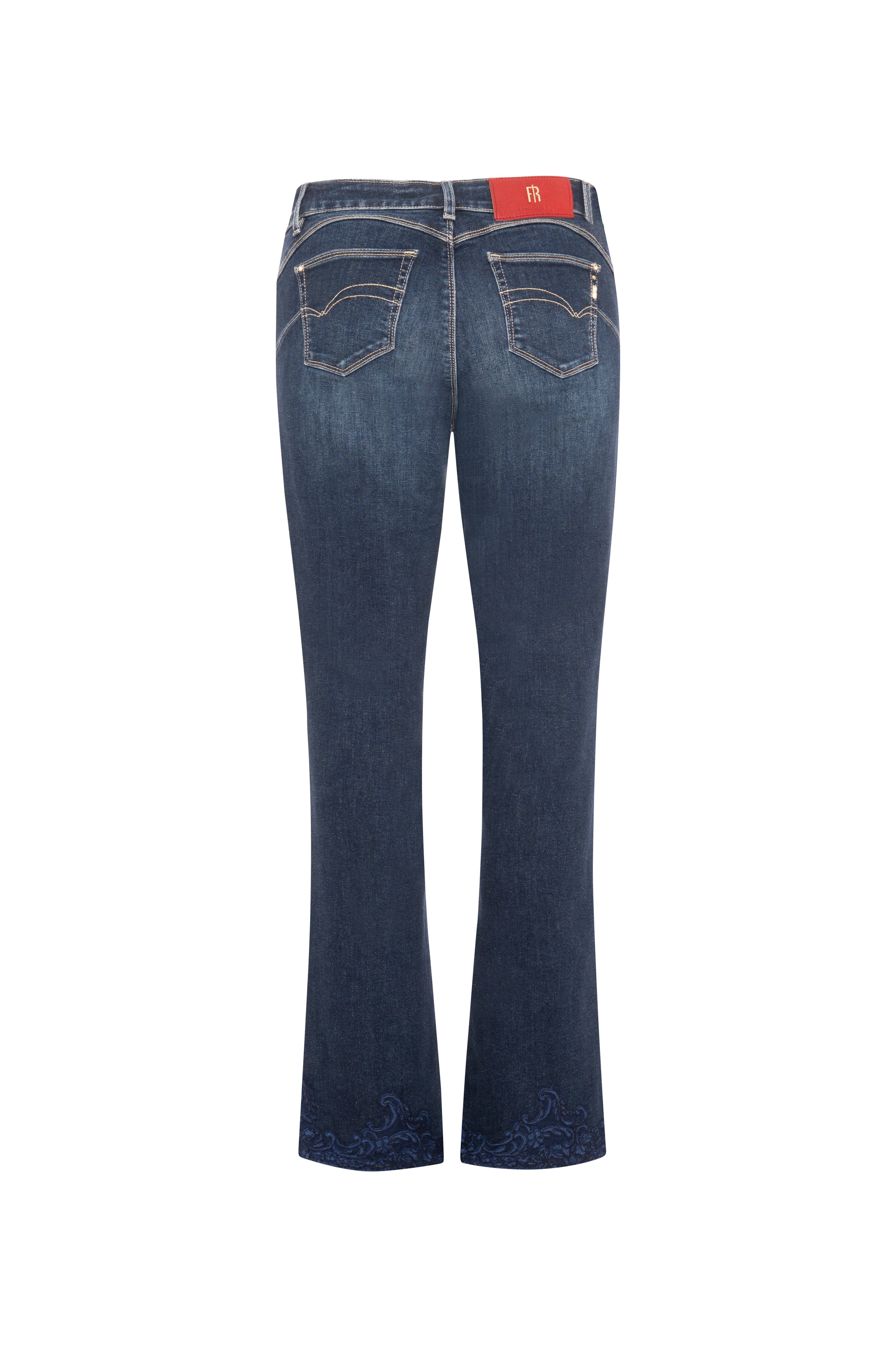 Jeans cropped made in denim with push-up effect and middle wash Fracomina FR26WV8030D460G1-K60-3