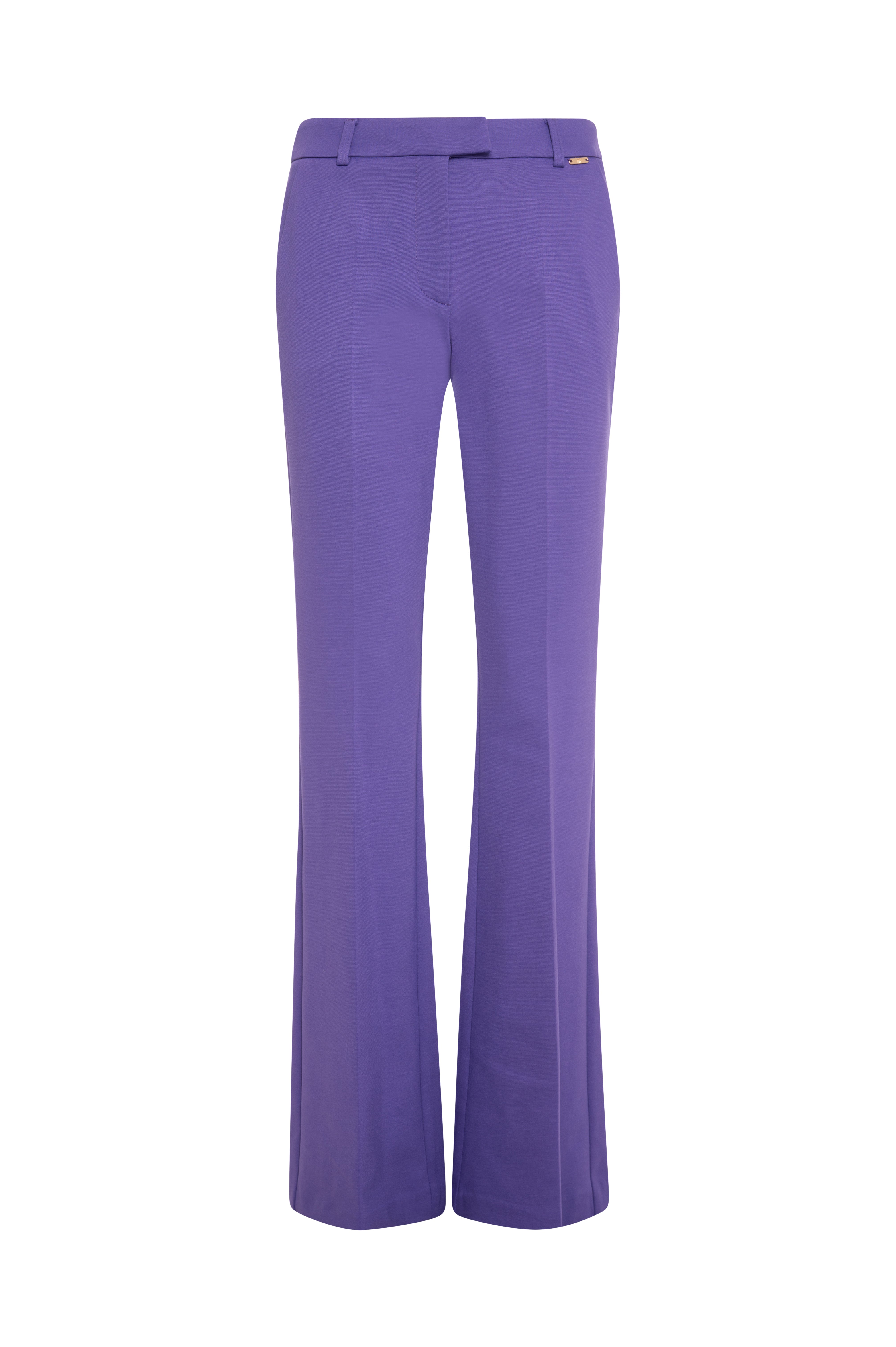 Bootcut pant made in Milano stitch fabric Fracomina FR26WVA004W49701-KE8-1
