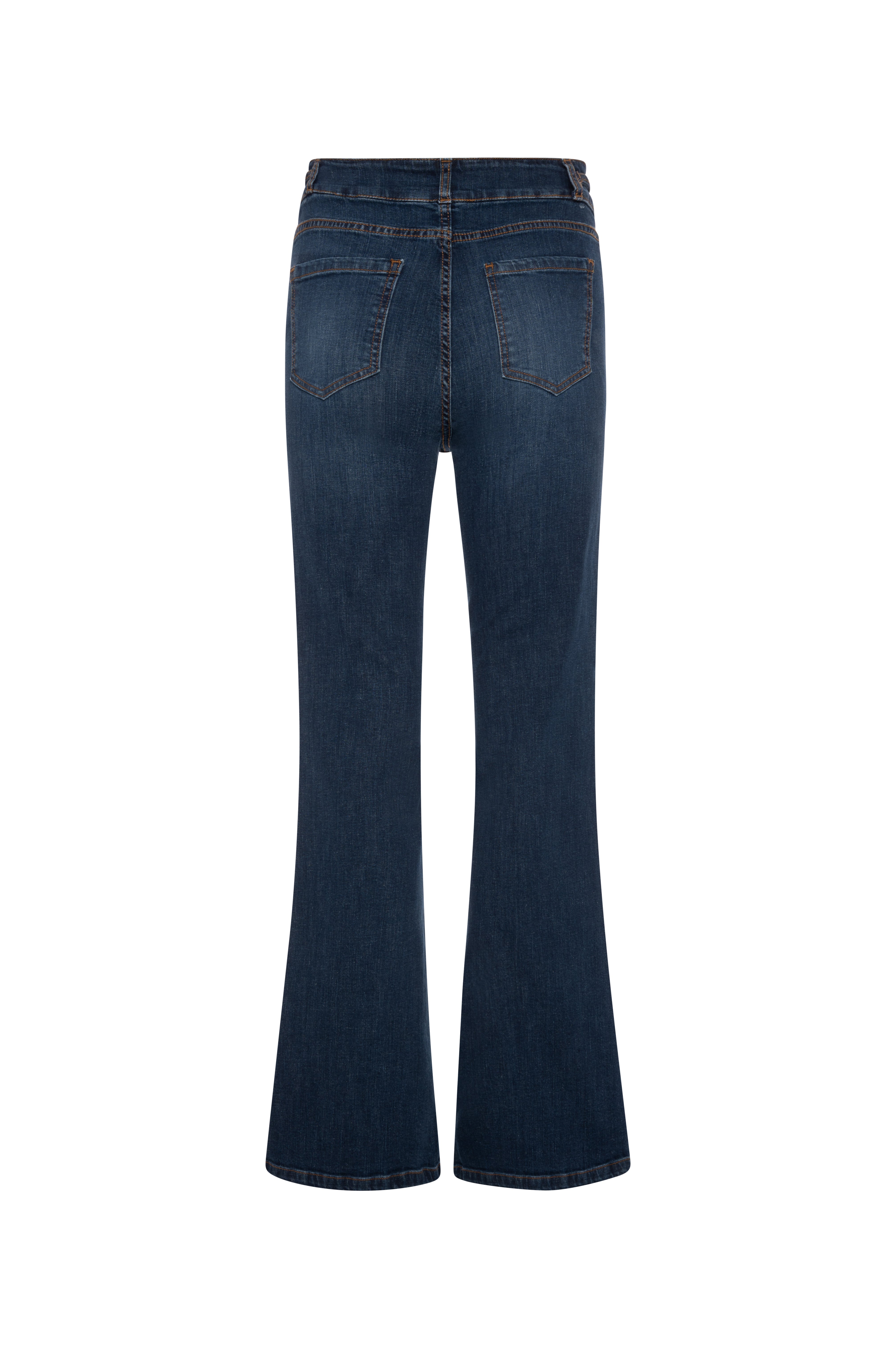Bootcut jeans made in denim with middle wash Fracomina FR26WVA011D47602-KG1-2