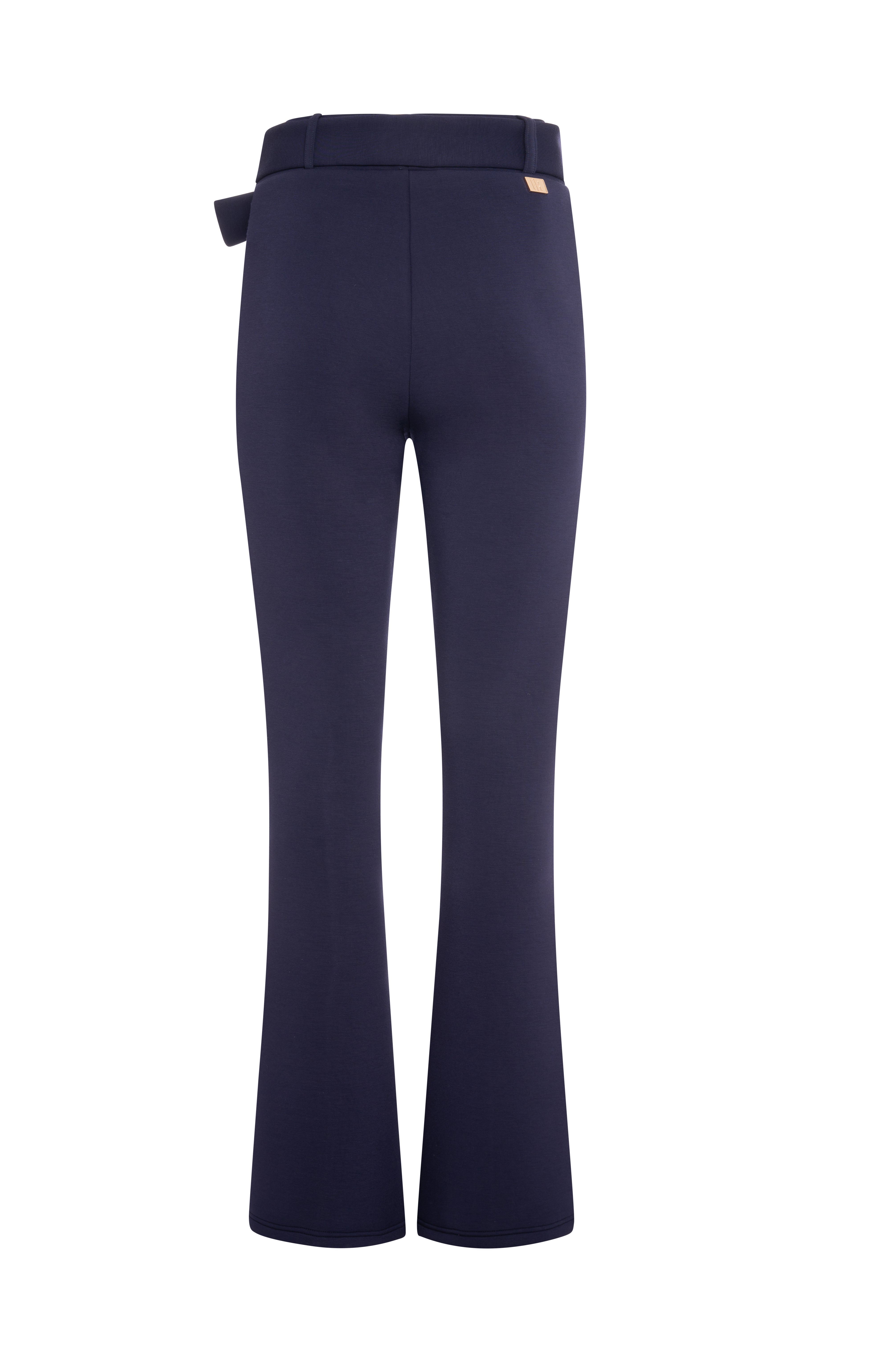 Bootcut pant made in Milano stitch fabric Fracomina FR26WVA015F41601-K60-2
