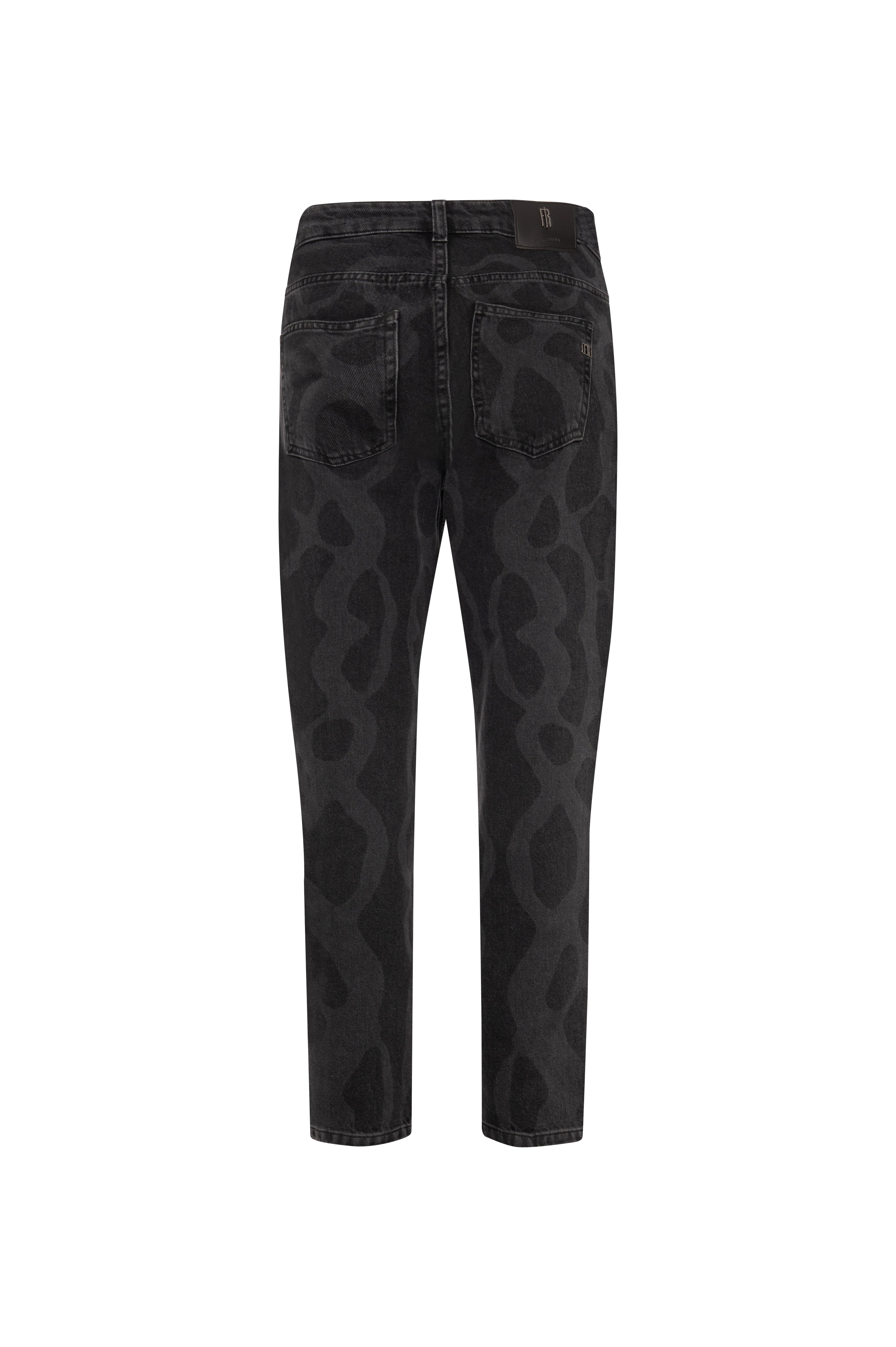 Jeans carrot mom fit made in black denim with strong wash Fracomina FR26WVD005D41993-KG6-3