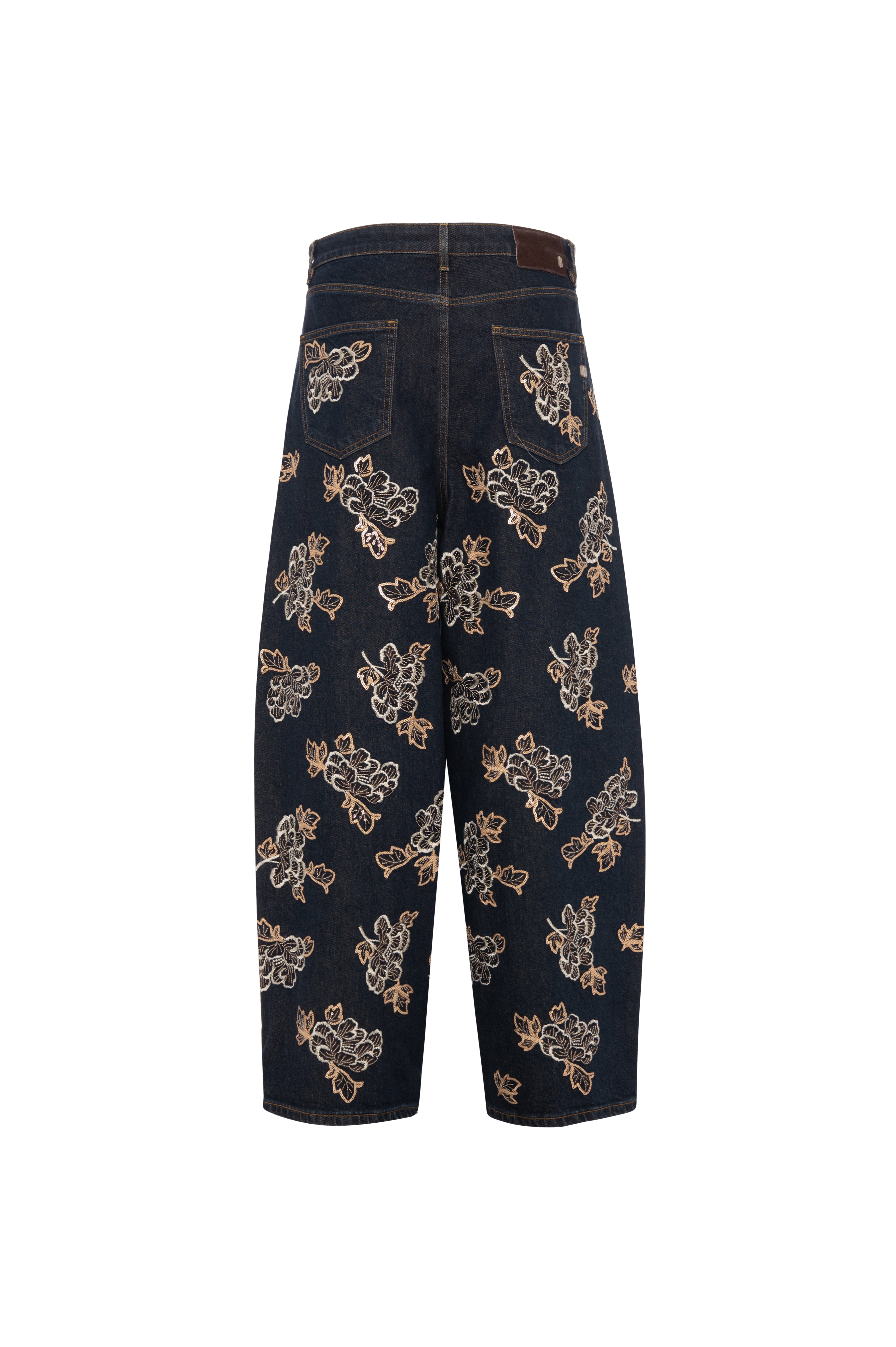 Jeans carrot balloon fit made in denim with rince wash Fracomina FR26WVD006D419E5-M58-2
