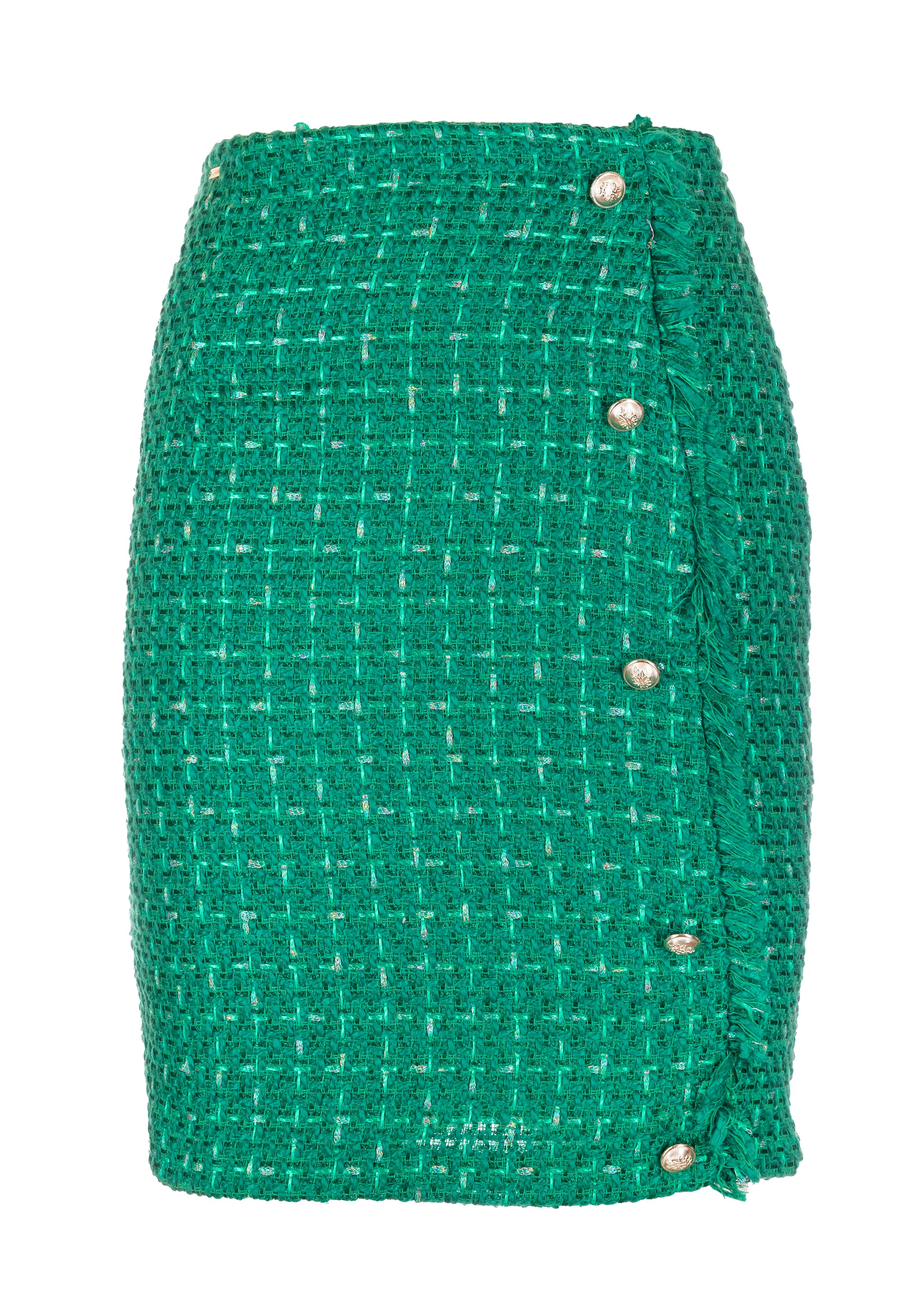 Mini sheath skirt slim fit made in tweed Fracomina FS23WG1002W65901-152-1_fc3900d8-1519-47c2-b8d3-8c939670d0bc