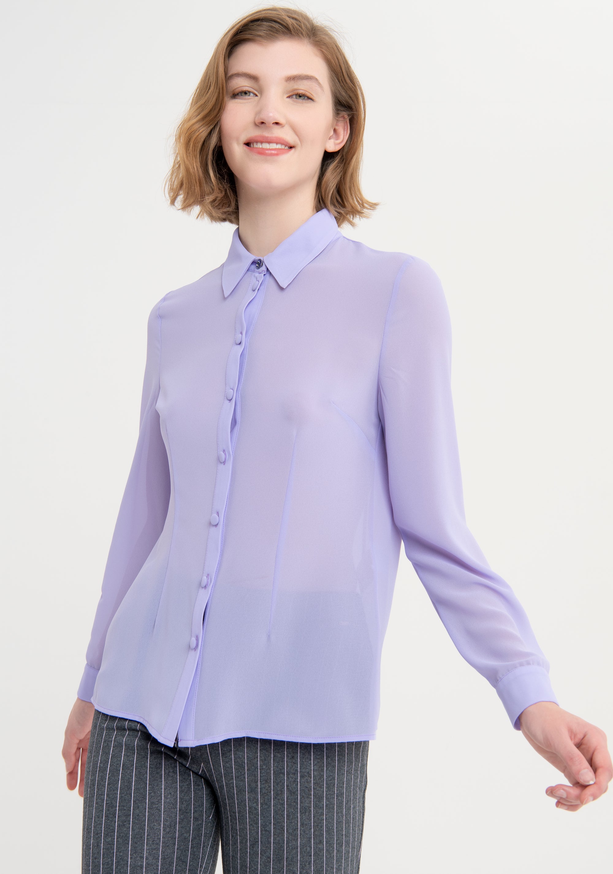 Shirt regular fit made in georgette Fracomina FS23WT6006W41201-185-1