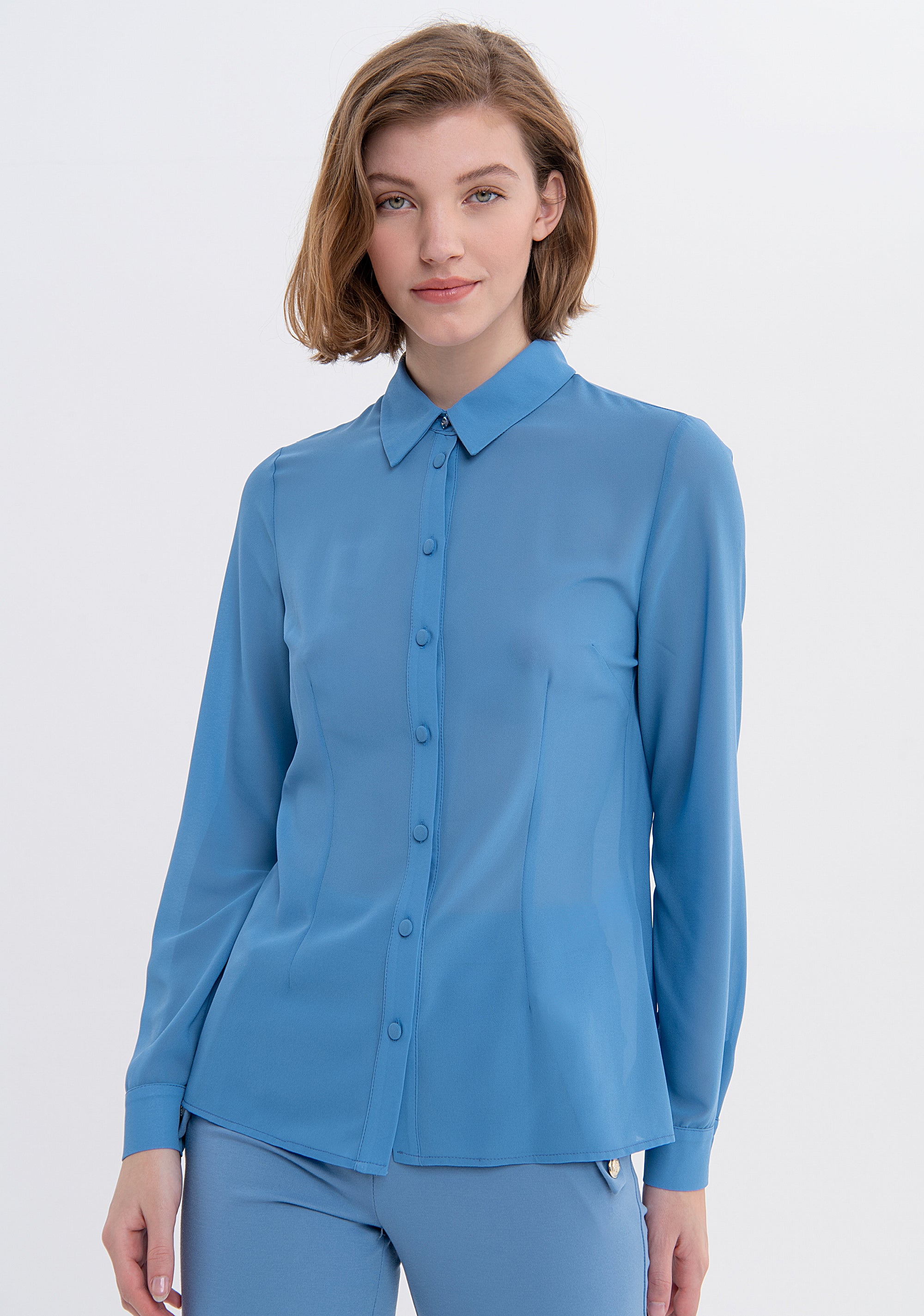 Shirt regular fit made in georgette Fracomina FS23WT6006W41201-252-1