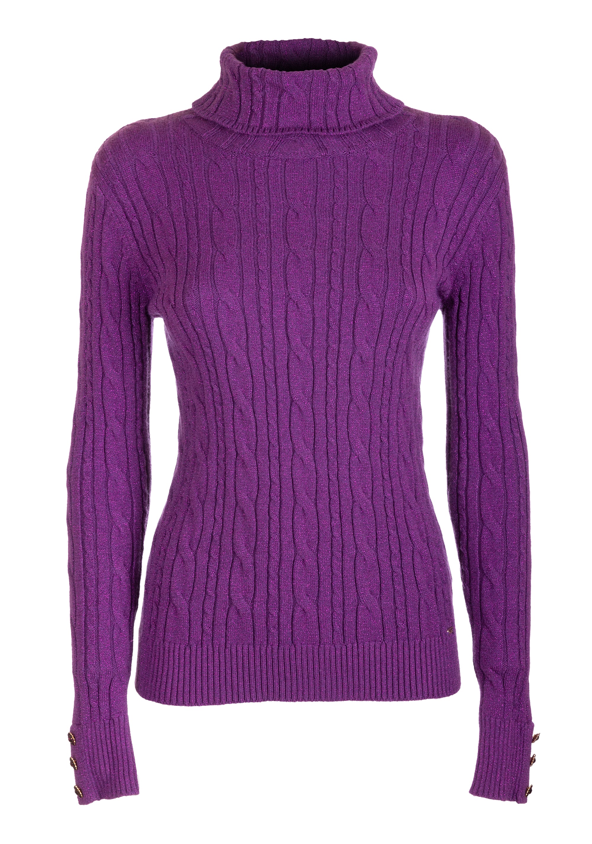 Knitwear slim fit with plaits and lurex Fracomina FS23WT7008K502Q7-335-1_22b9efc2-4a12-498f-9814-53f8cb727000