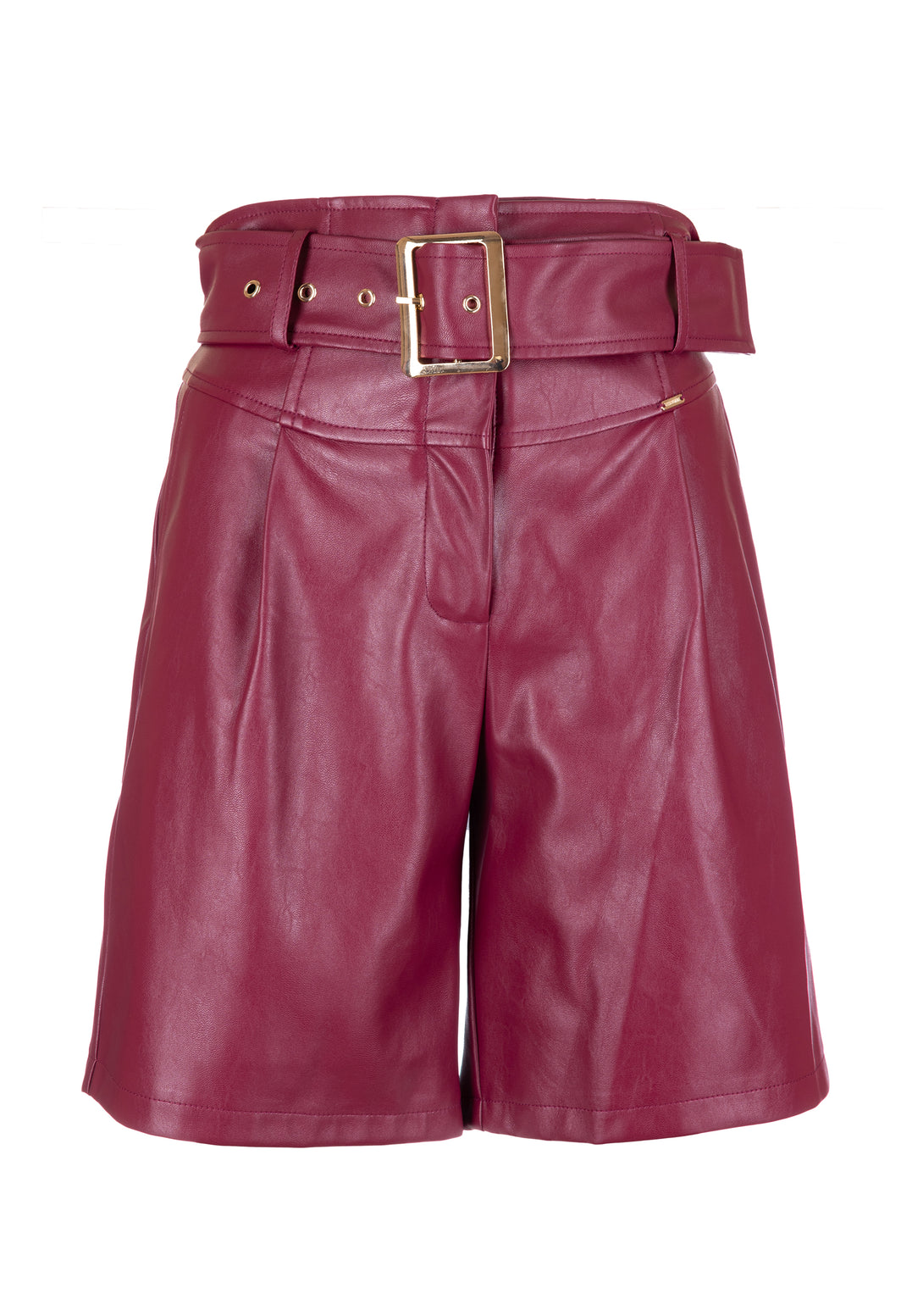 Short pant regular fit made in eco leather