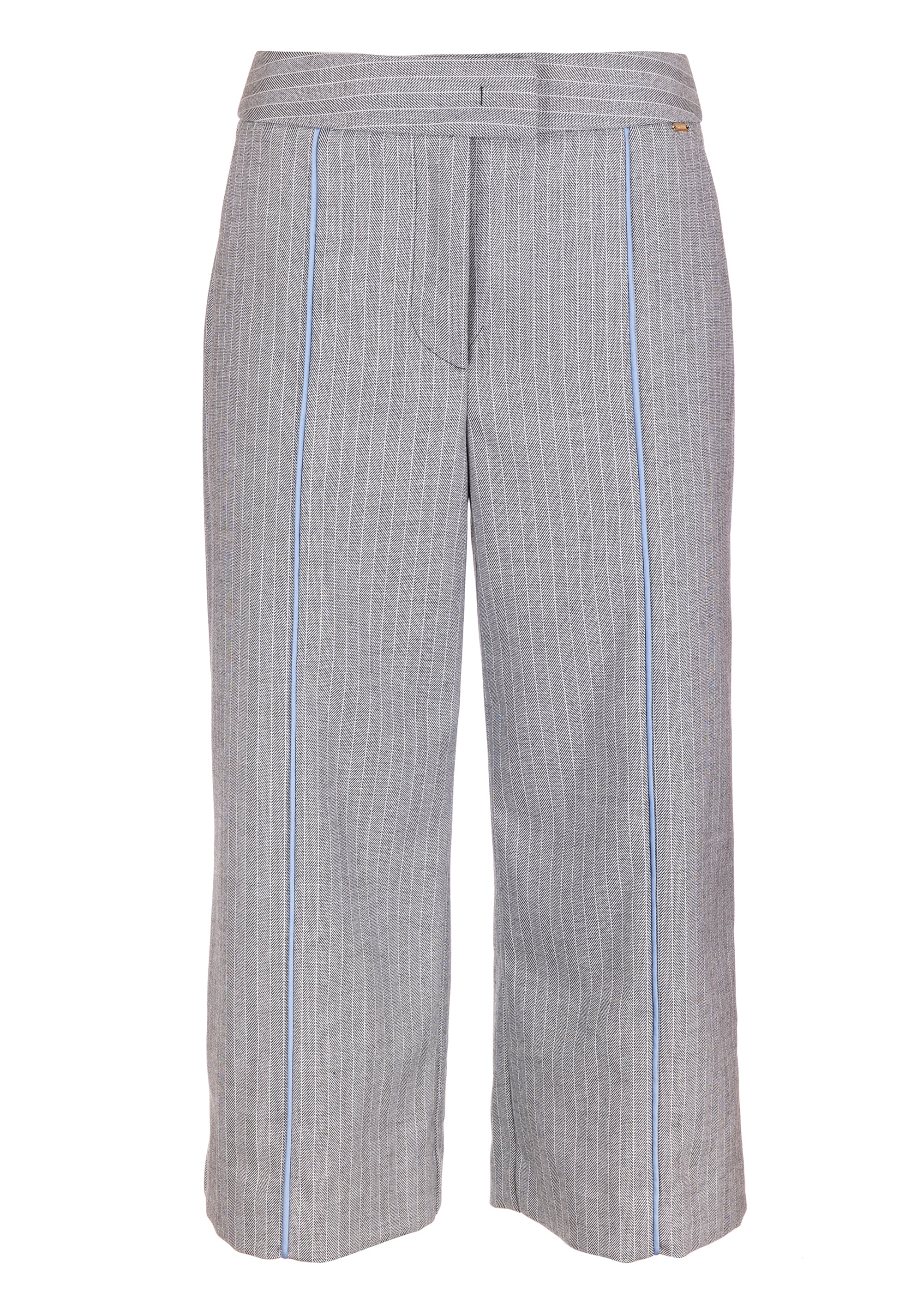 Culotte pant cropped made in pinstriped fabric Fracomina FS23WVB001W662J1-060-1_ec4acb08-889c-4edf-b647-1f6f5ffc6489