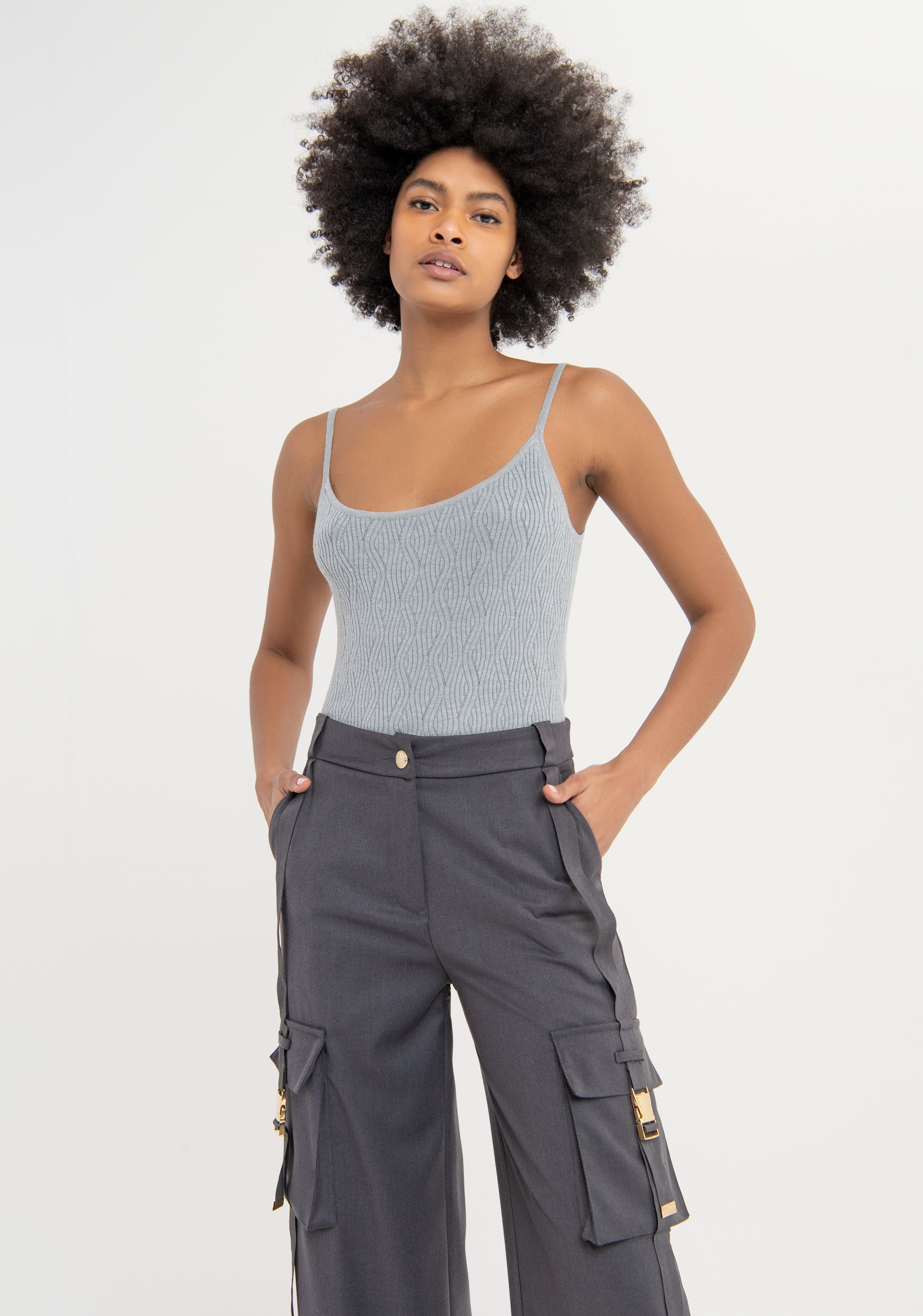 Cargo palazzo pant Fracomina FS23WVC002W56101-156-2