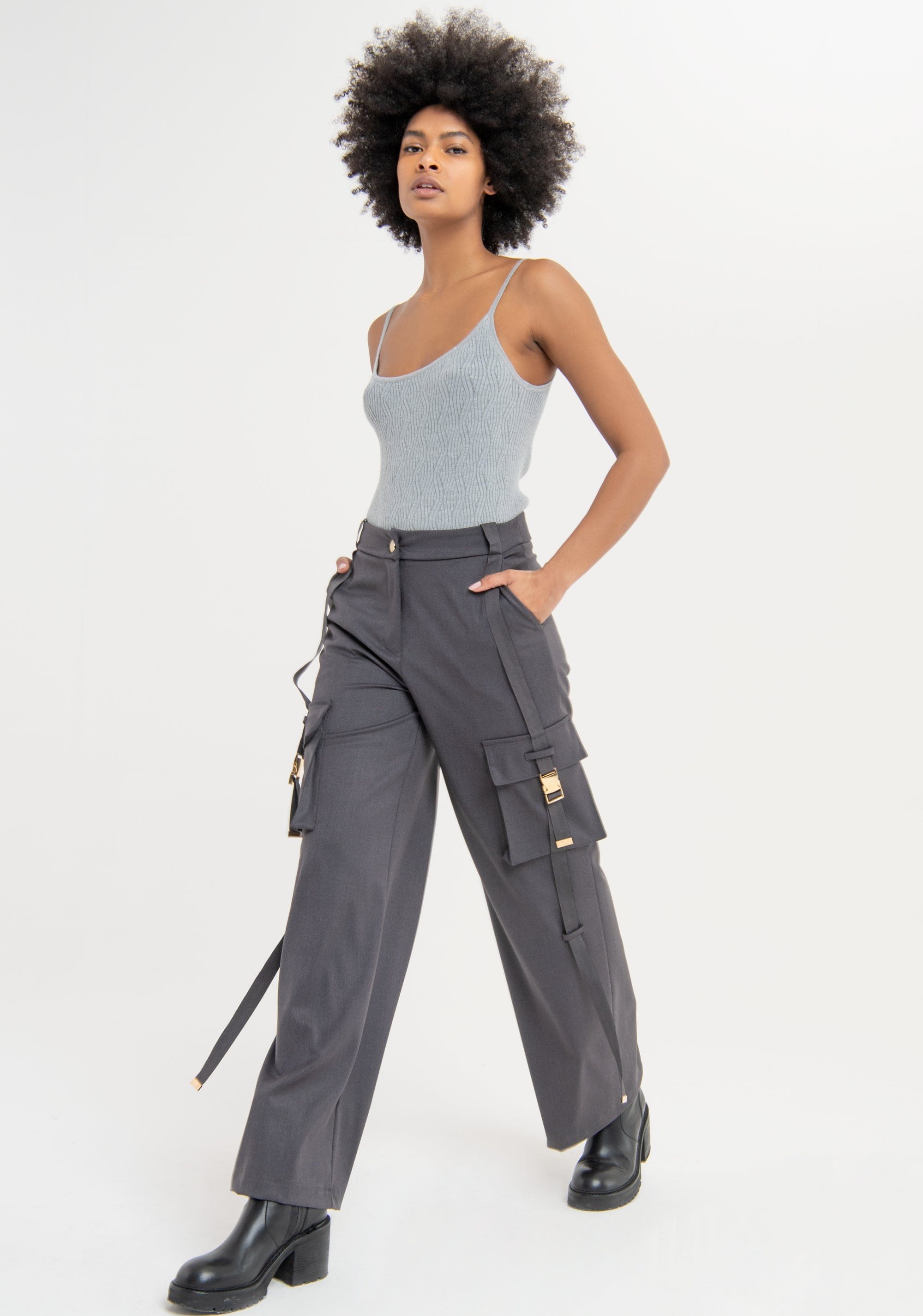 Cargo palazzo pant Fracomina FS23WVC002W56101-156-3